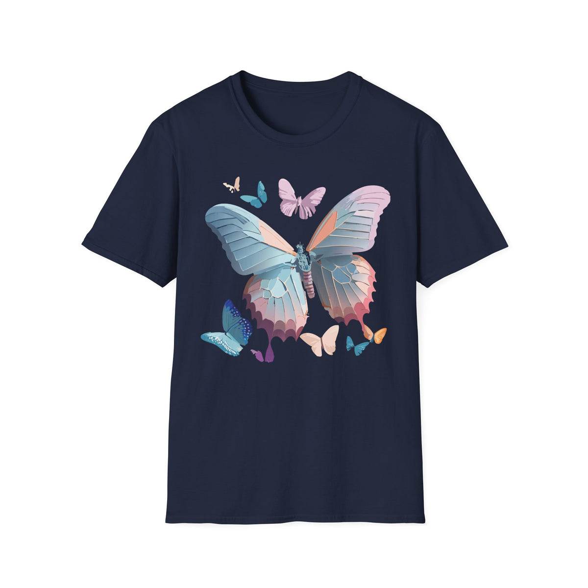 Butterfly Watercolor Tee — Pastel Wings Graphic Tee Unisex 100 Cotton Gildan T-Shirt