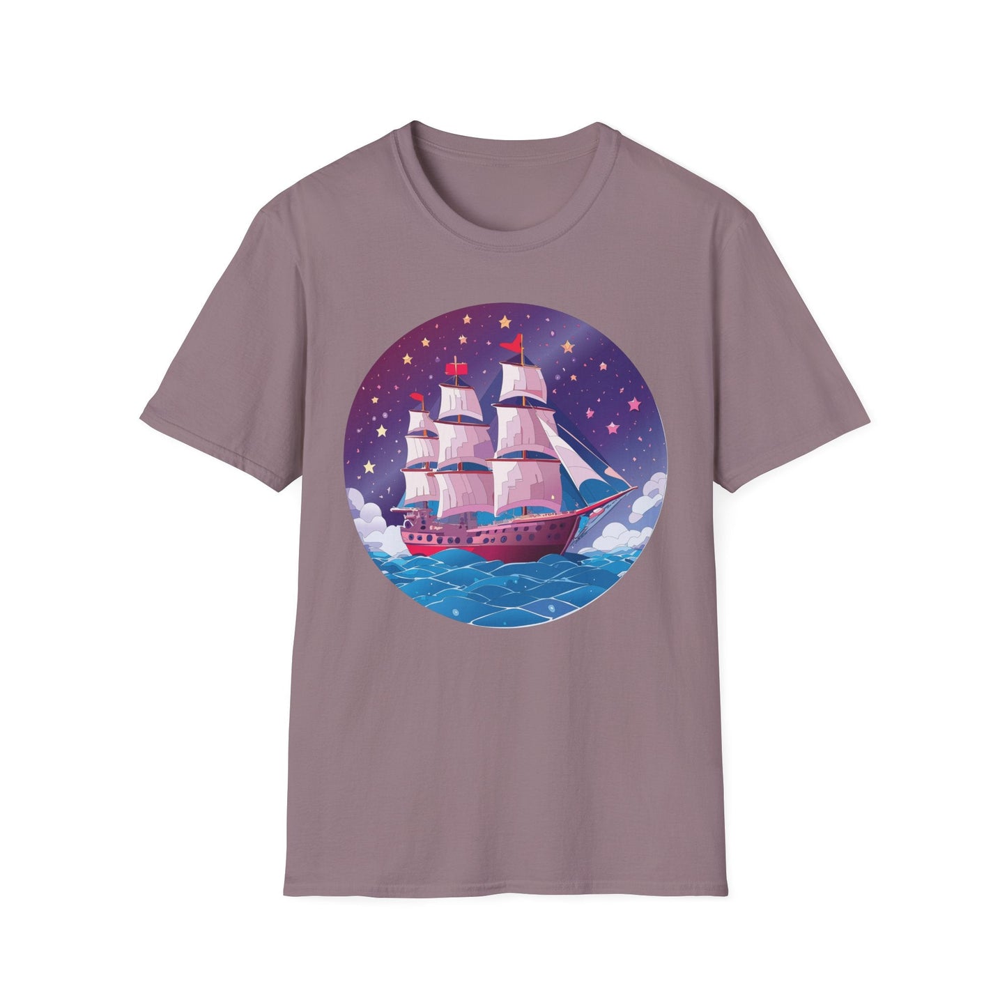 Ship T Shirts Frigate Vessel Tee Unisex Softstyle 64000 Gildan Ring Spun Cotton T Shirt