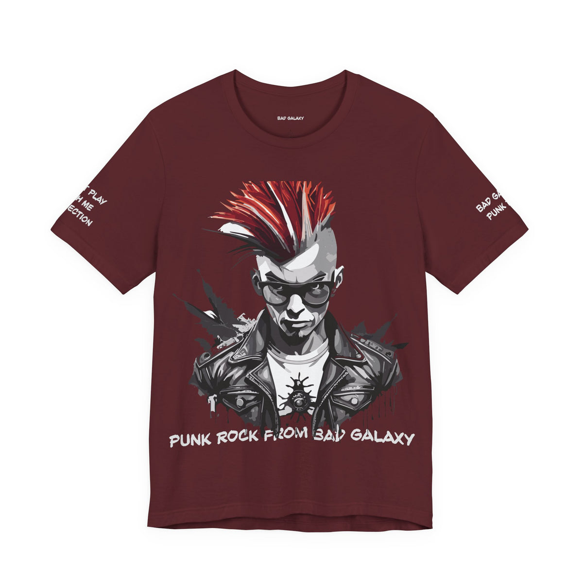 Punk Rock Graphic Unisex Cotton Bella+Canvas Tee with Art Design b24