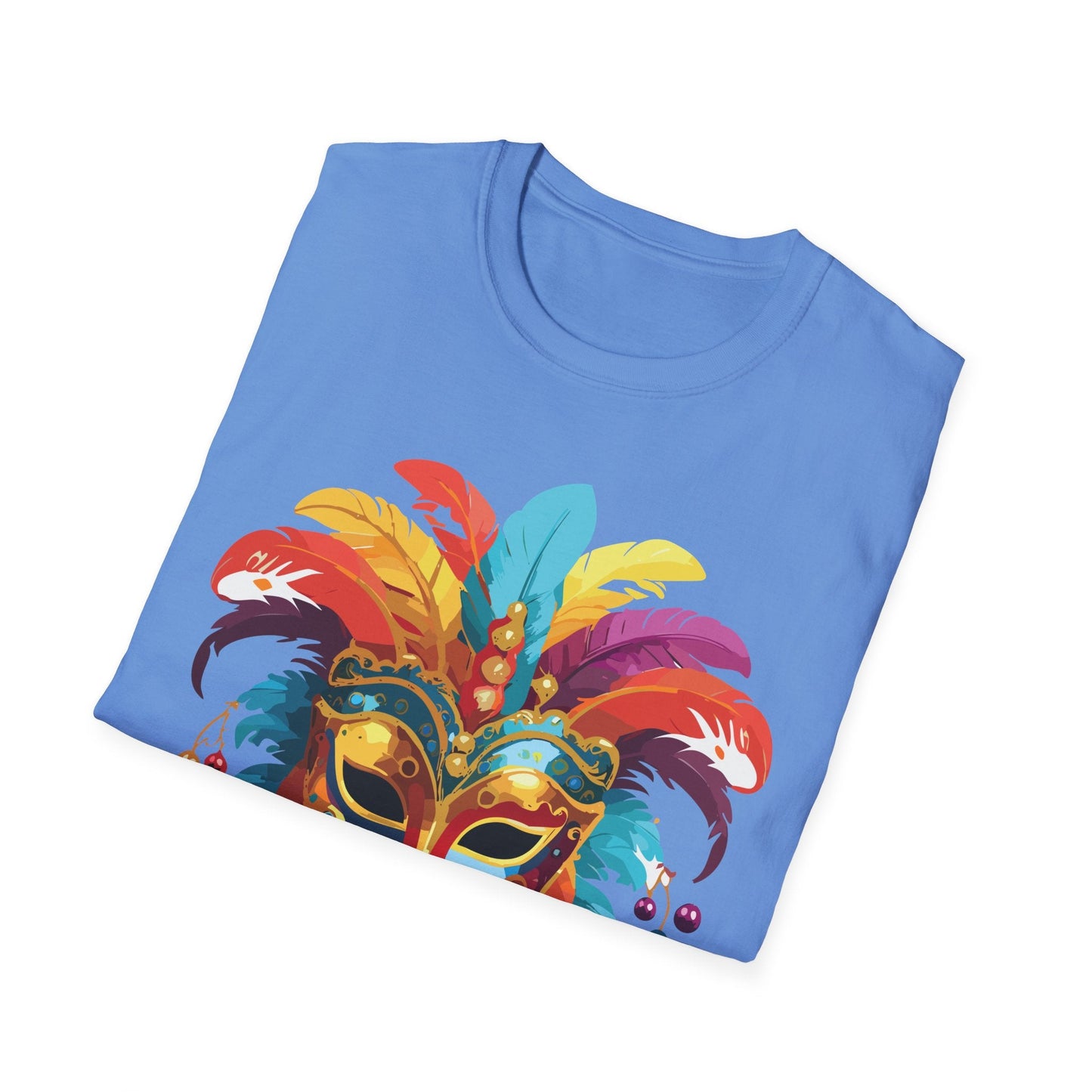 Mask Graphic Unisex Cotton Masquerade Design Artwork Tee 30
