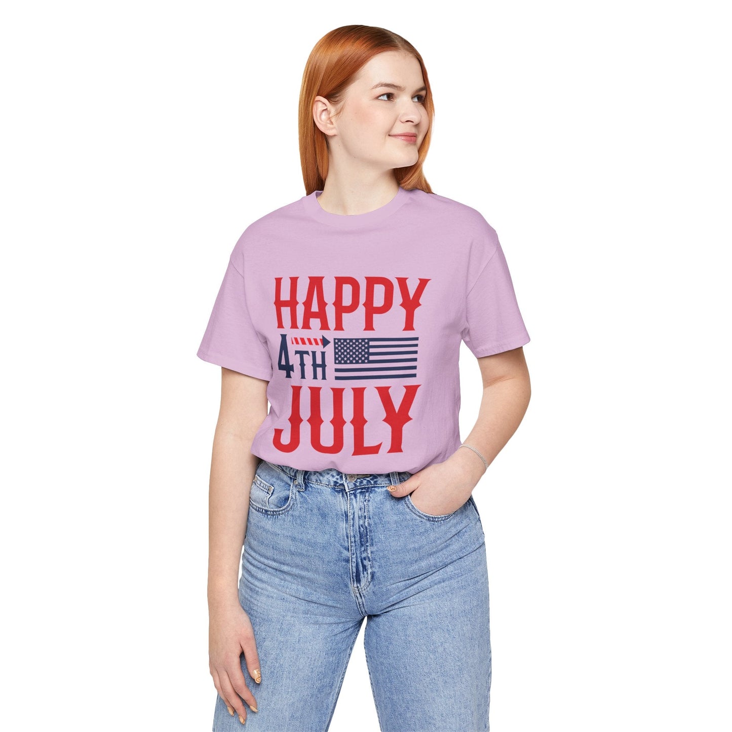 American Flag Graphic Unisex Cotton T-Shirt 011