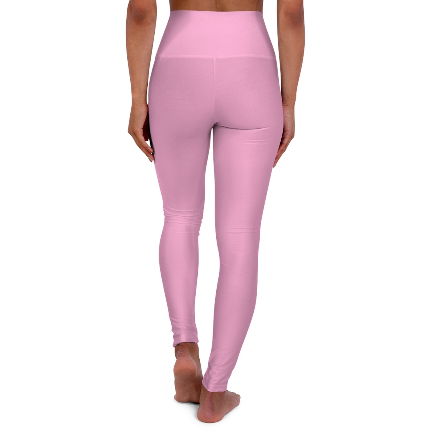 High-Waisted Blush Pop Pink Yoga Leggings Women's Seamless Poly-Span Stretchy Activewear for Pilates Everyday Athleisure