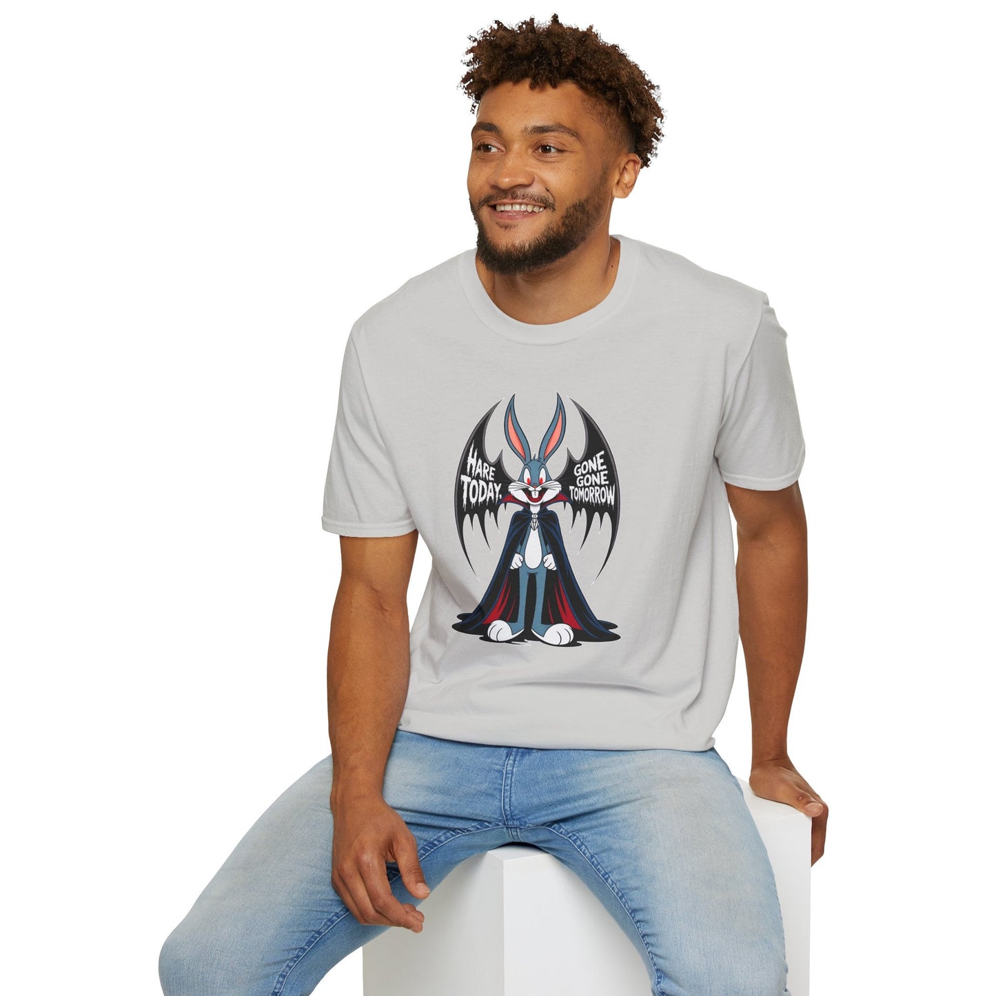 Bugs Bunny T Shirt Cartoon Art Design Unisex Gildan Softstyle 100 Percent Ring Spun Cotton