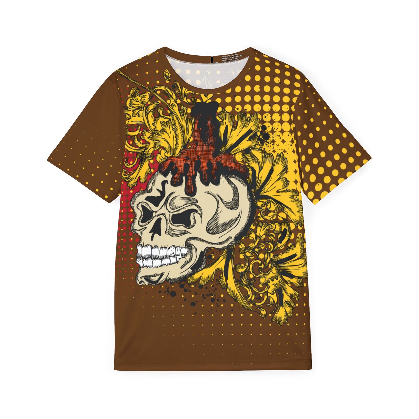 Be16 Fun Graphic T-Shirt, Art Design Poly Shirt, All Over Print Graphic Tee, Funny Print T-Shirt, Funny Cartoon Tee