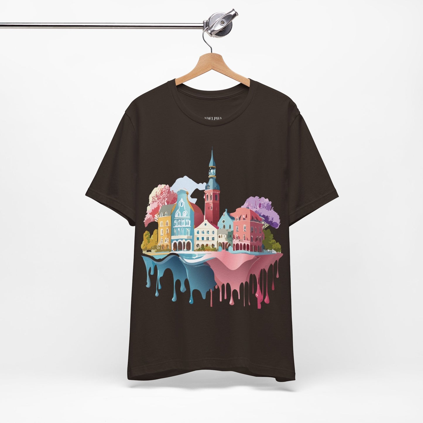 Germany Graphic Tee for Unisex Short Sleeve Shirt by Adelpha Art Design Vintage Inspired