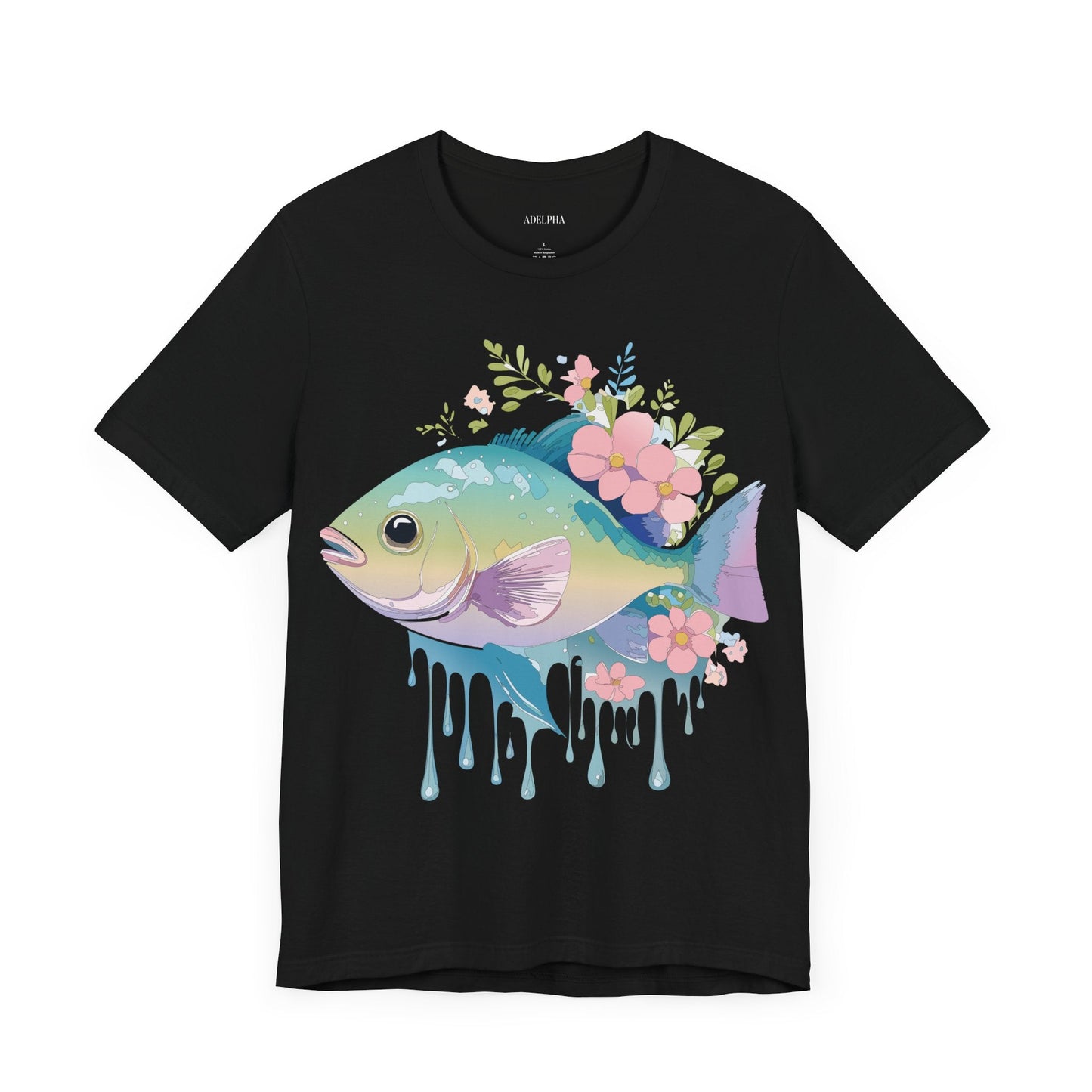 Fish Graphic Unisex 100 Cotton Vintage Artwork Tee 1