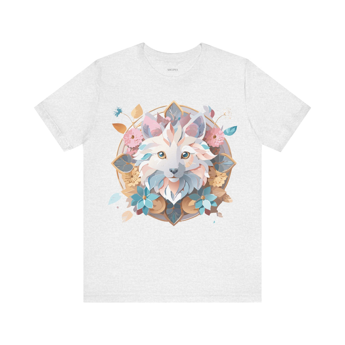 Medallion Graphic Unisex Cotton Bella+Canvas Tee with Art Design d33