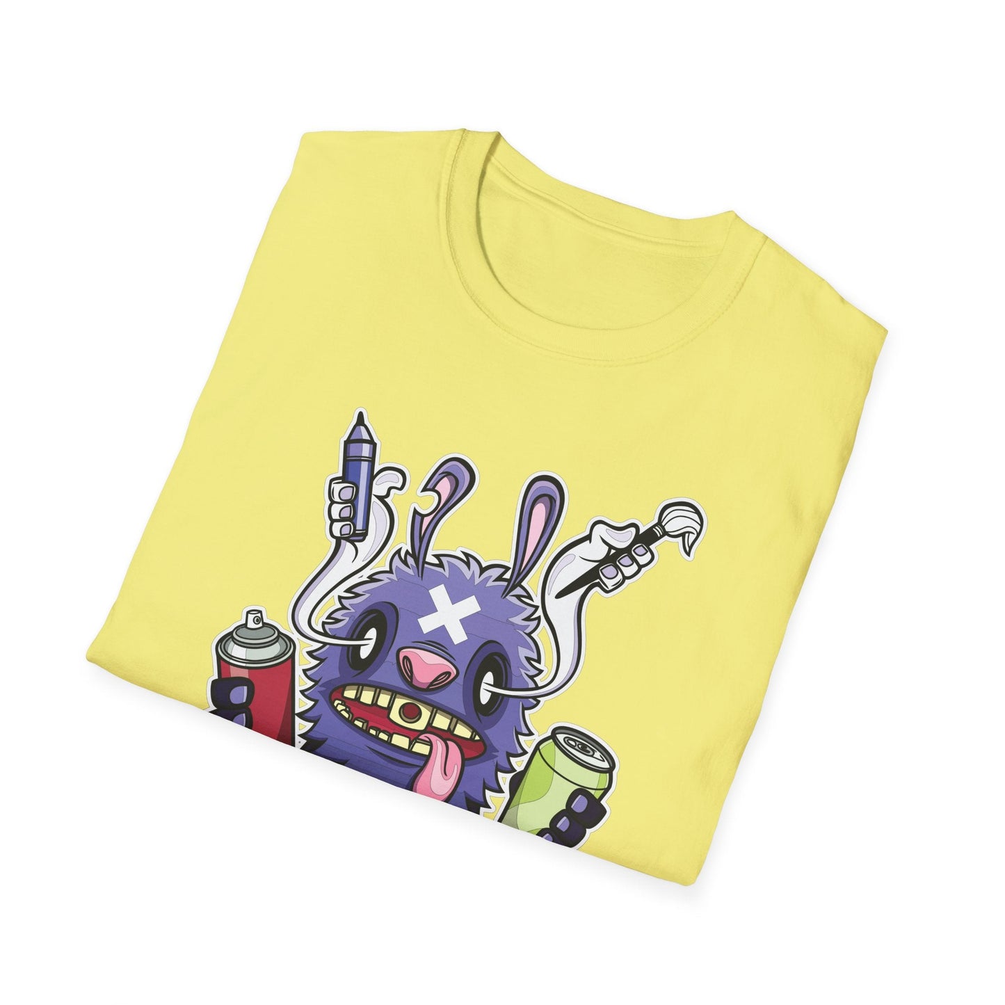 Cartoon T Shirt Animation T Shirt Funny Tee Shirt Unisex Softstyle Gildan 64000 Art Design