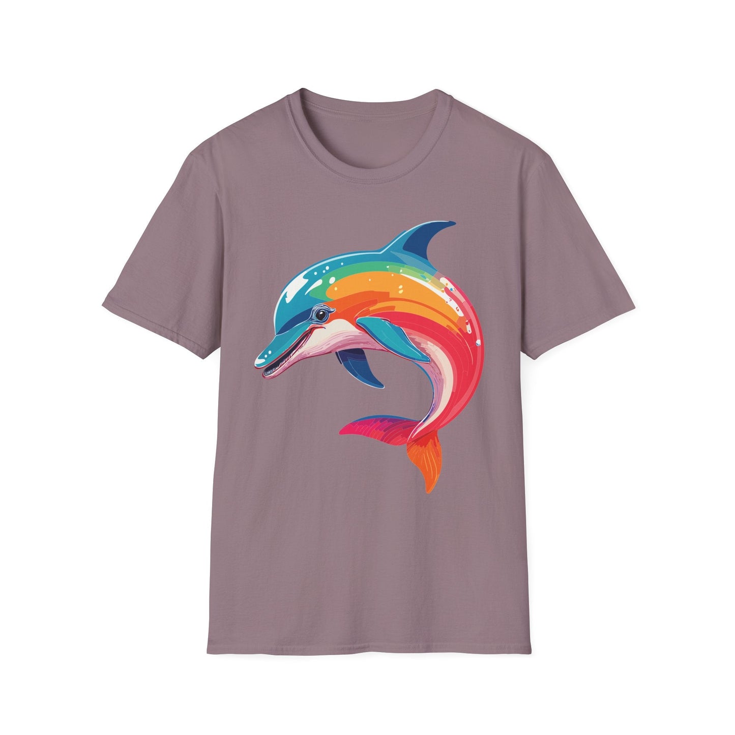 Dolphin Shirt For Unisex 100 Percent Ring Spun Cotton Gildan Softstyle 64000 Short Sleeve Tee