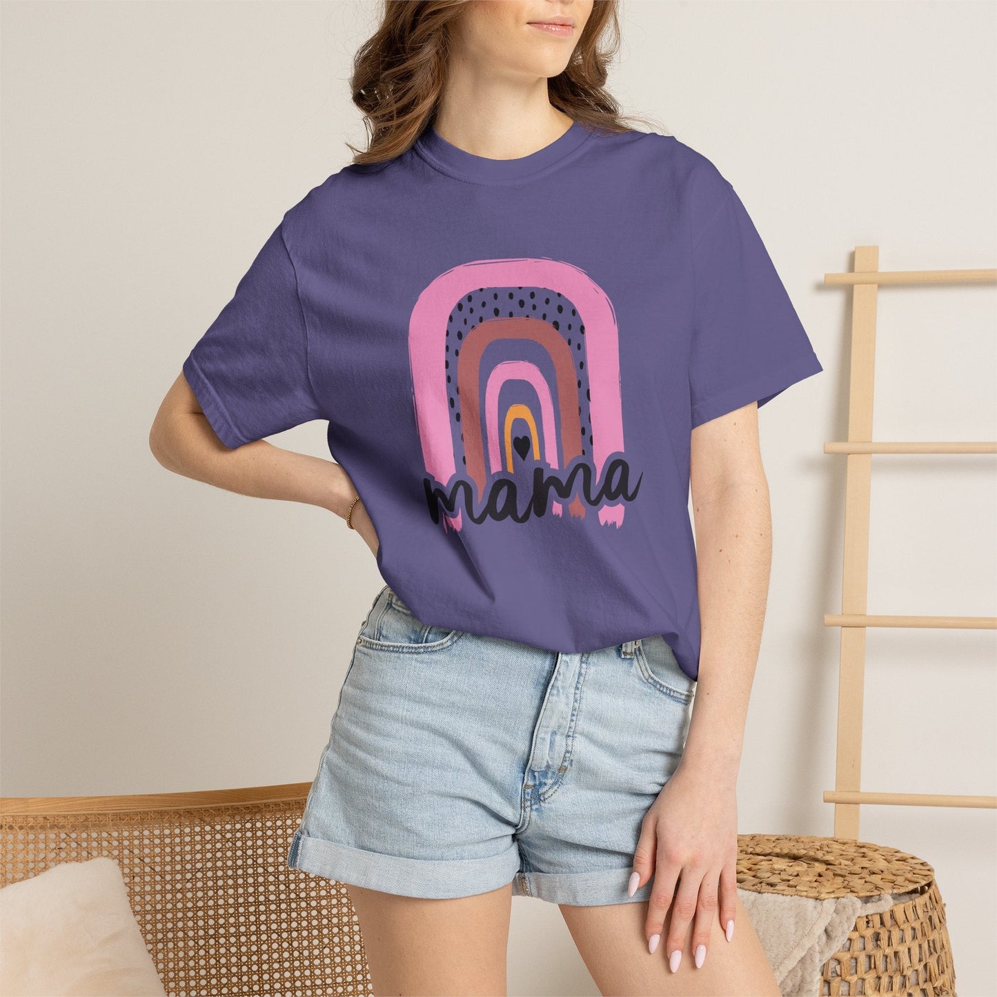 Mom T-shirt Mother's Day Mama Tee Unisex Comfort Colors Garment-Dyed Cotton h24