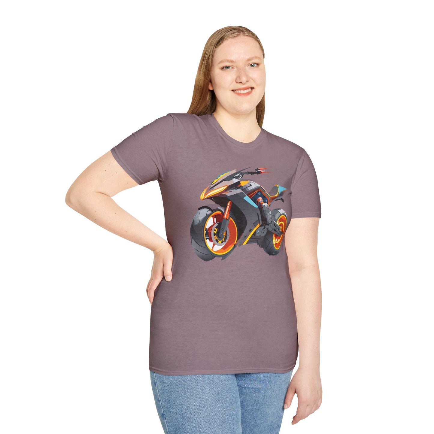 Bike Graphic Unisex Cotton Motorcycle Art Design Tee 2