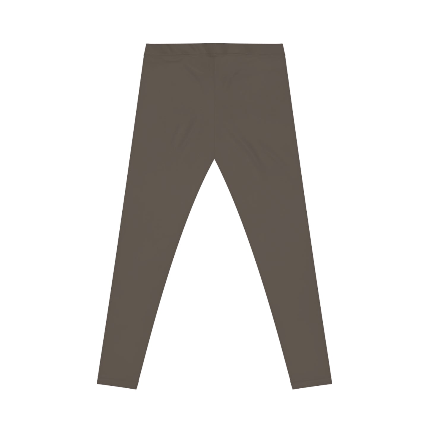 Stone Brown Color Women's Poly-Span Casual Leggings XS-2XL