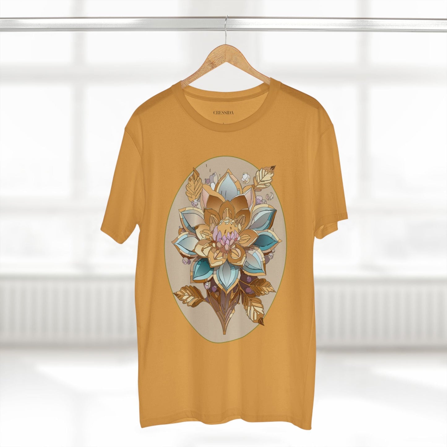 Floral Graphic T-Shirt Unisex 100 Cotton Art Design with Antique Flowers Tee 26