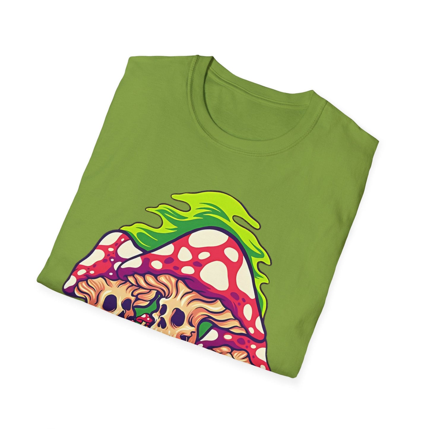 Mashroom Tee Shirt Unisex Softstyle Gildan 64000 Cotton With Funny Mashroom Design