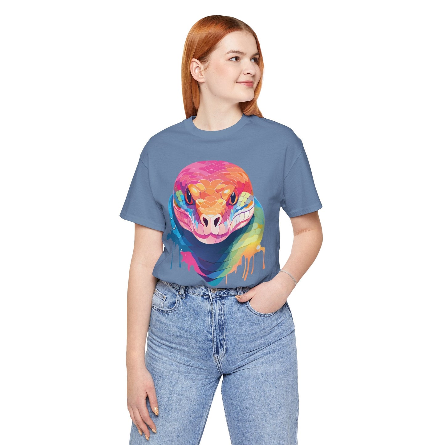 Unisex Animal Shirt With Art Design Wild Animals Graphic Print Casual Short Sleeve Tee
