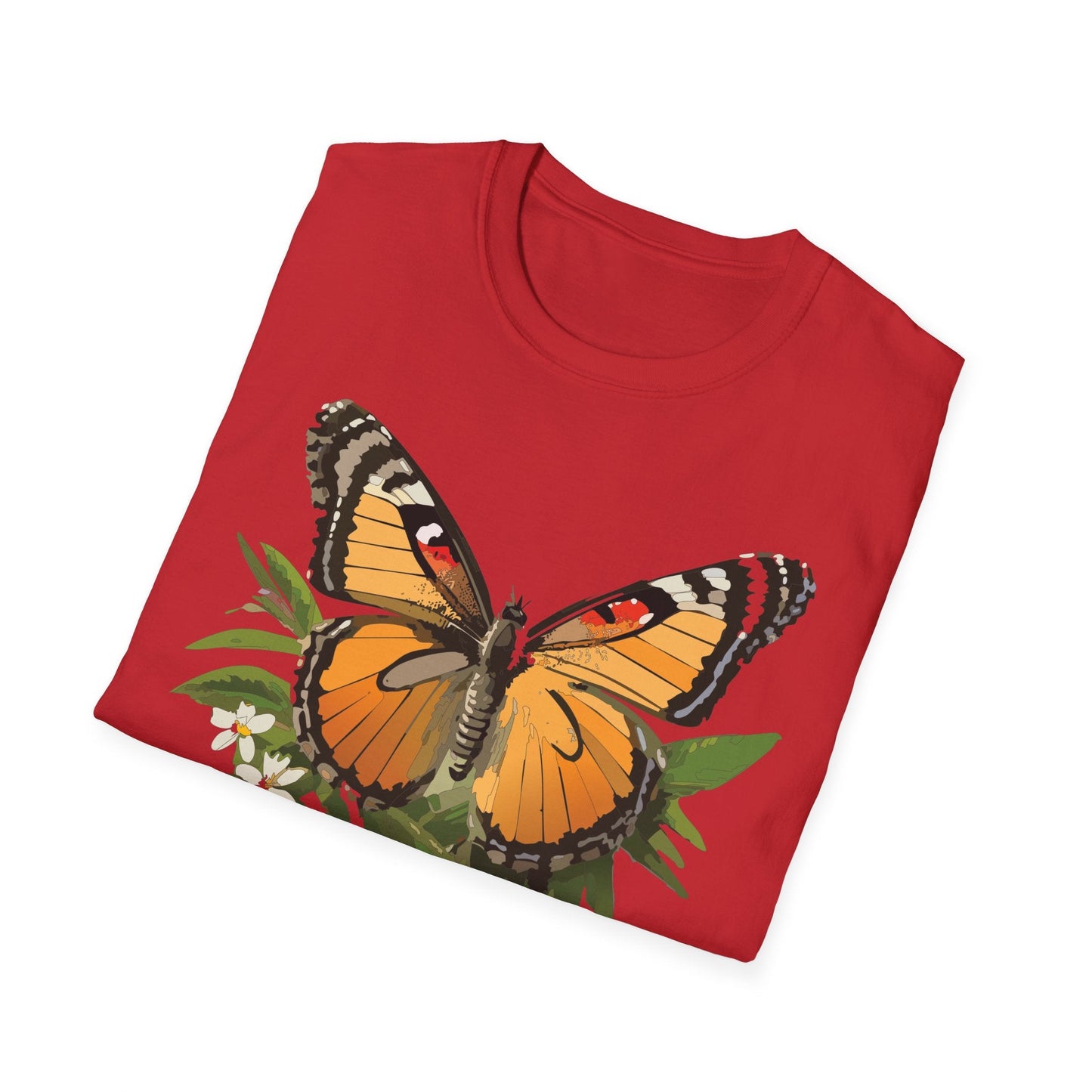 Monarch Butterfly Shirt Unisex Softstyle Tee 100 Percent Ring Spun Cotton Gildan 64000