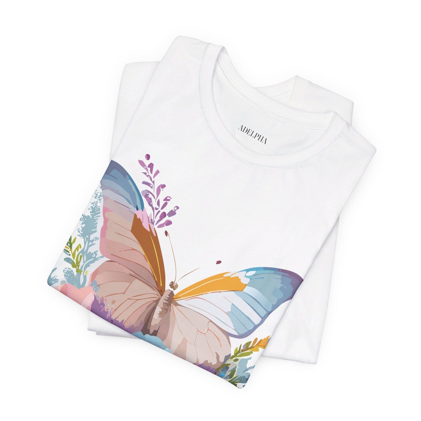 Butterfly Graphic Tee Unisex Short Sleeve Adelpha Artwork Vintage Inspired