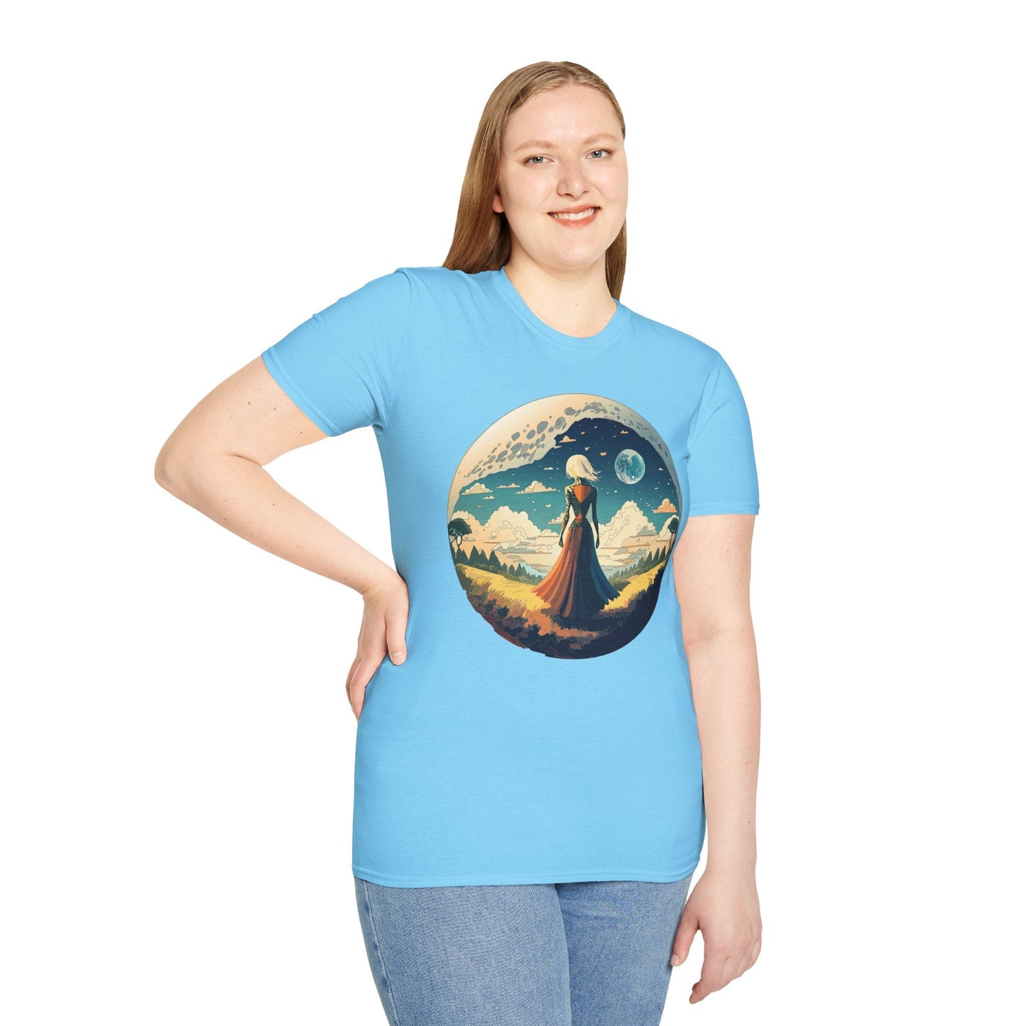 Womens Graphic T Shirts Art Design Tee Unisex Softstyle 64000 Cotton Tee Comfortable Everyday Wear