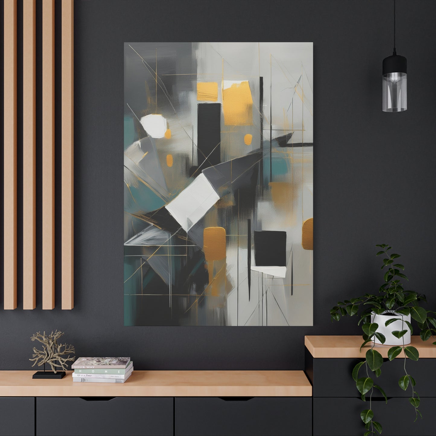 Abstract Oil Painting Print Canvas 20x24,20x30,24x30 24x32,24x36,30x40 32x48,36x48,40x60 Pine-Wood Inner Frame ABS-205