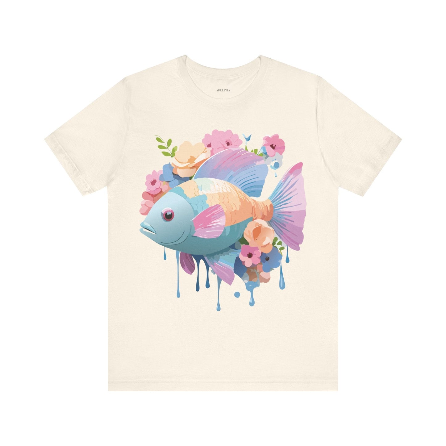 Fish Graphic Unisex 100 Cotton Vintage Artwork Tee 1