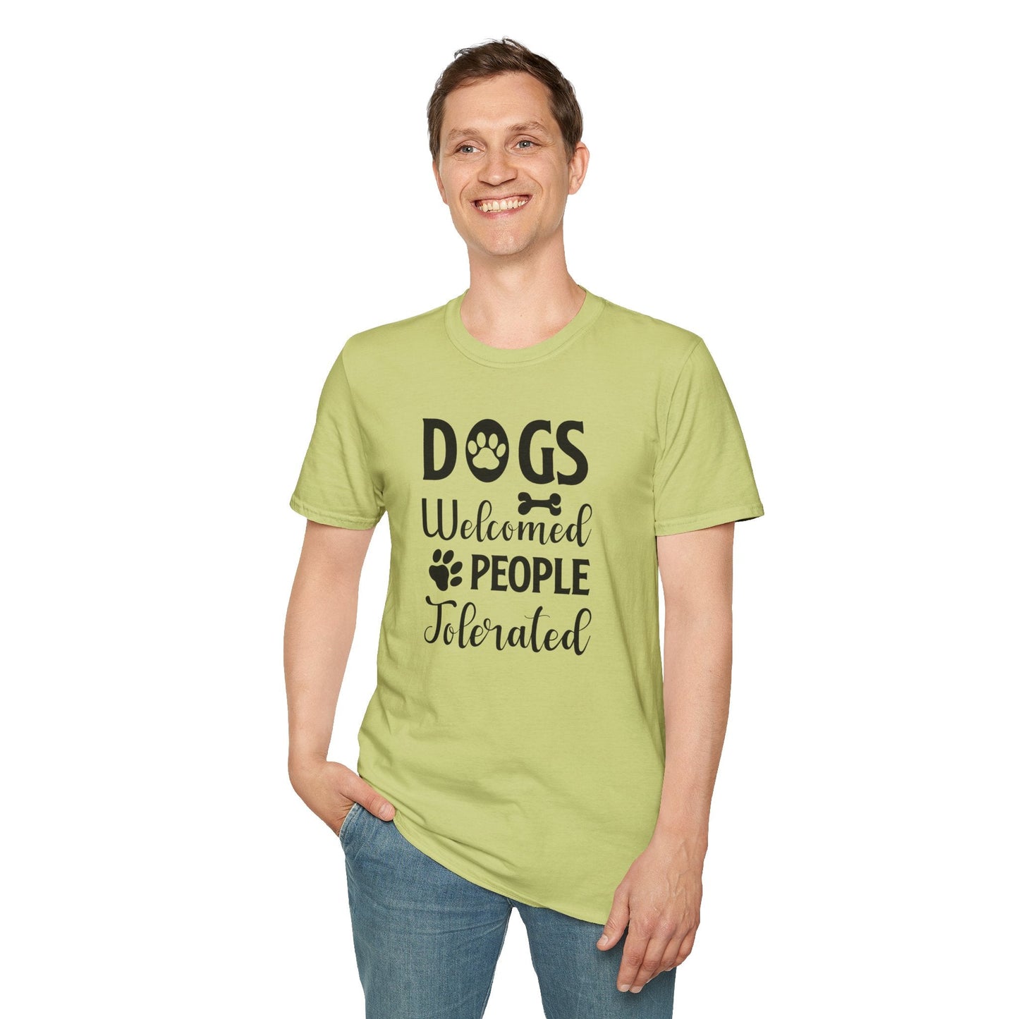 Dog Slogan T Shirts With Funny Words Tee Shirt Featuring Funny Quotes Unisex Gildan Softstyle 64000 Ringspun Cotton