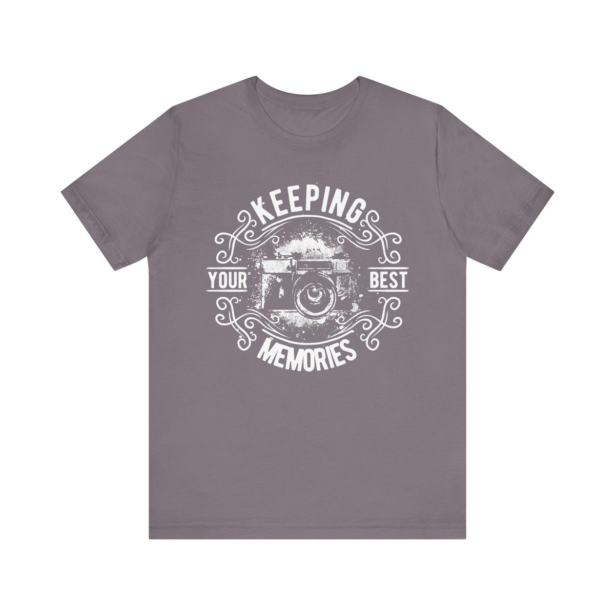 Keeping Your Best Memories T-Shirt Vintage Camera Graphic T-Shirt A-5