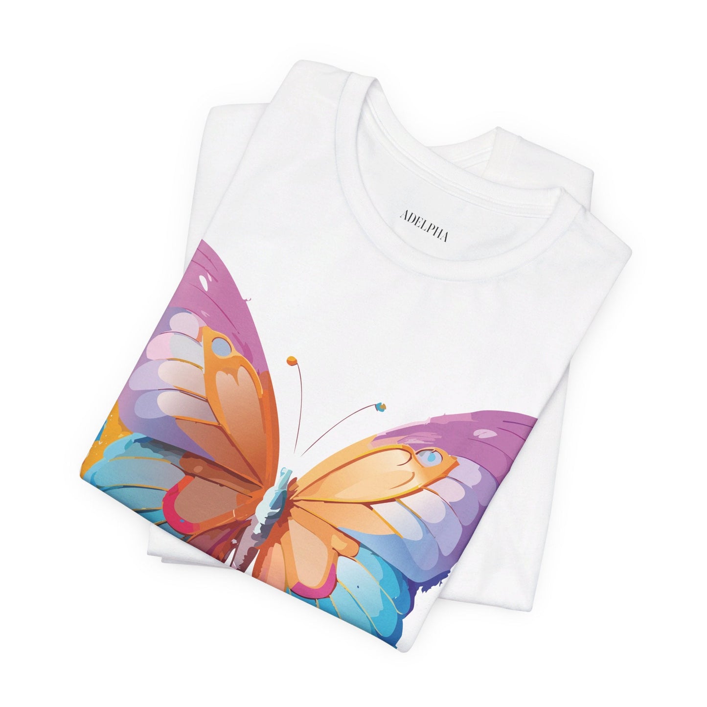 Butterfly Graphic Unisex 100 Cotton Lightweight Vintage Design Jersey Tee 91