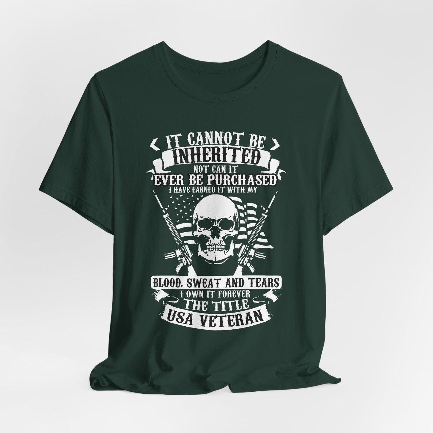 Army Veteran Patriotic Graphic Design Unisex Cotton T-Shirt v54