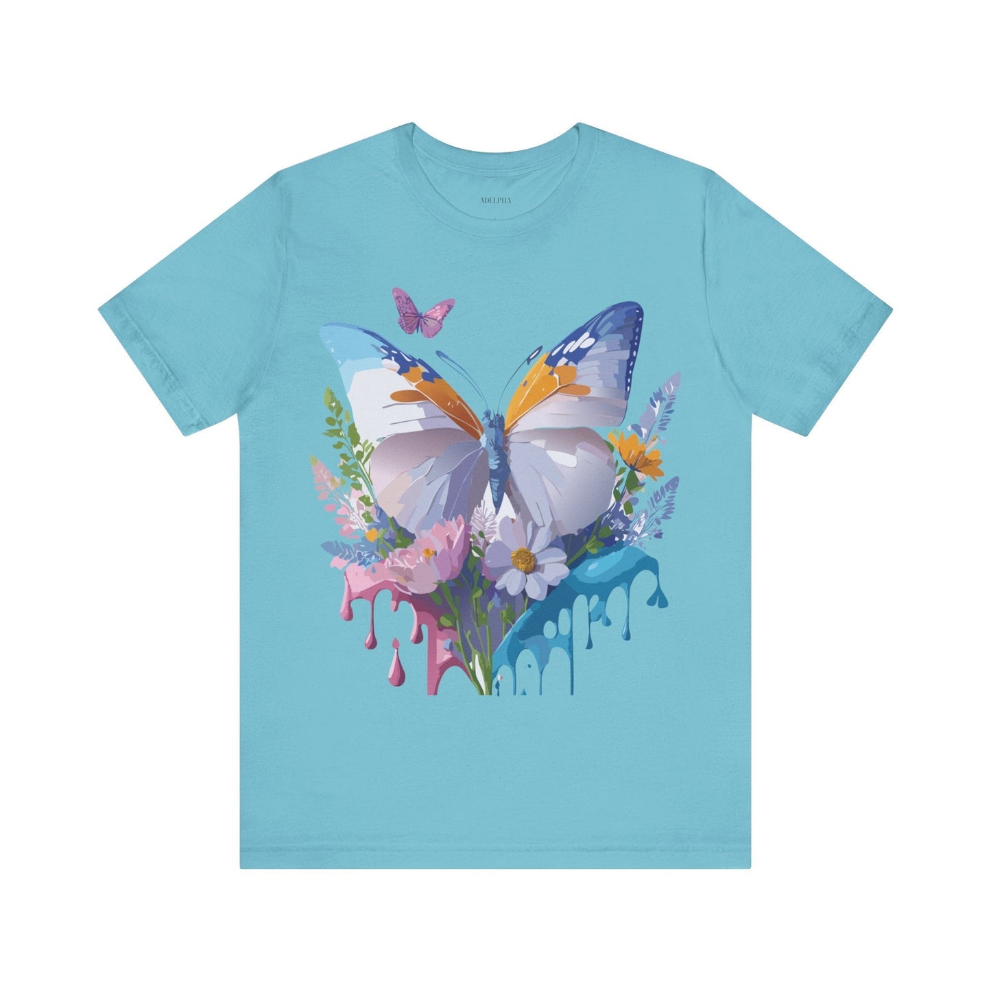 Butterfly Graphic Tee From Adelpha Vintage Artwork Unisex Short Sleeve Shirt