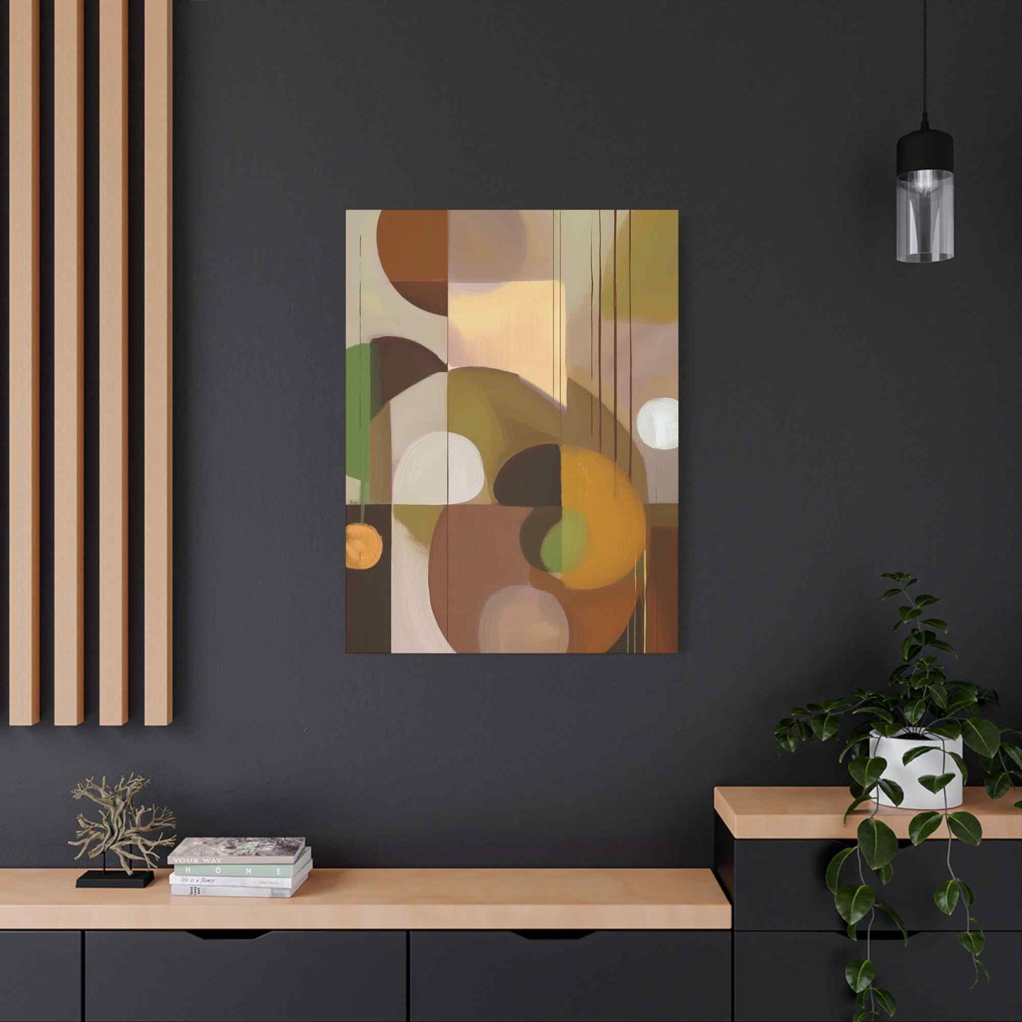 Abstract Geometric Painting Print Canvas 20x24,20x30,24x30 24x32,24x36,30x40 32x48,36x48,40x60 Pine-Wood Inner Frame ABS-54