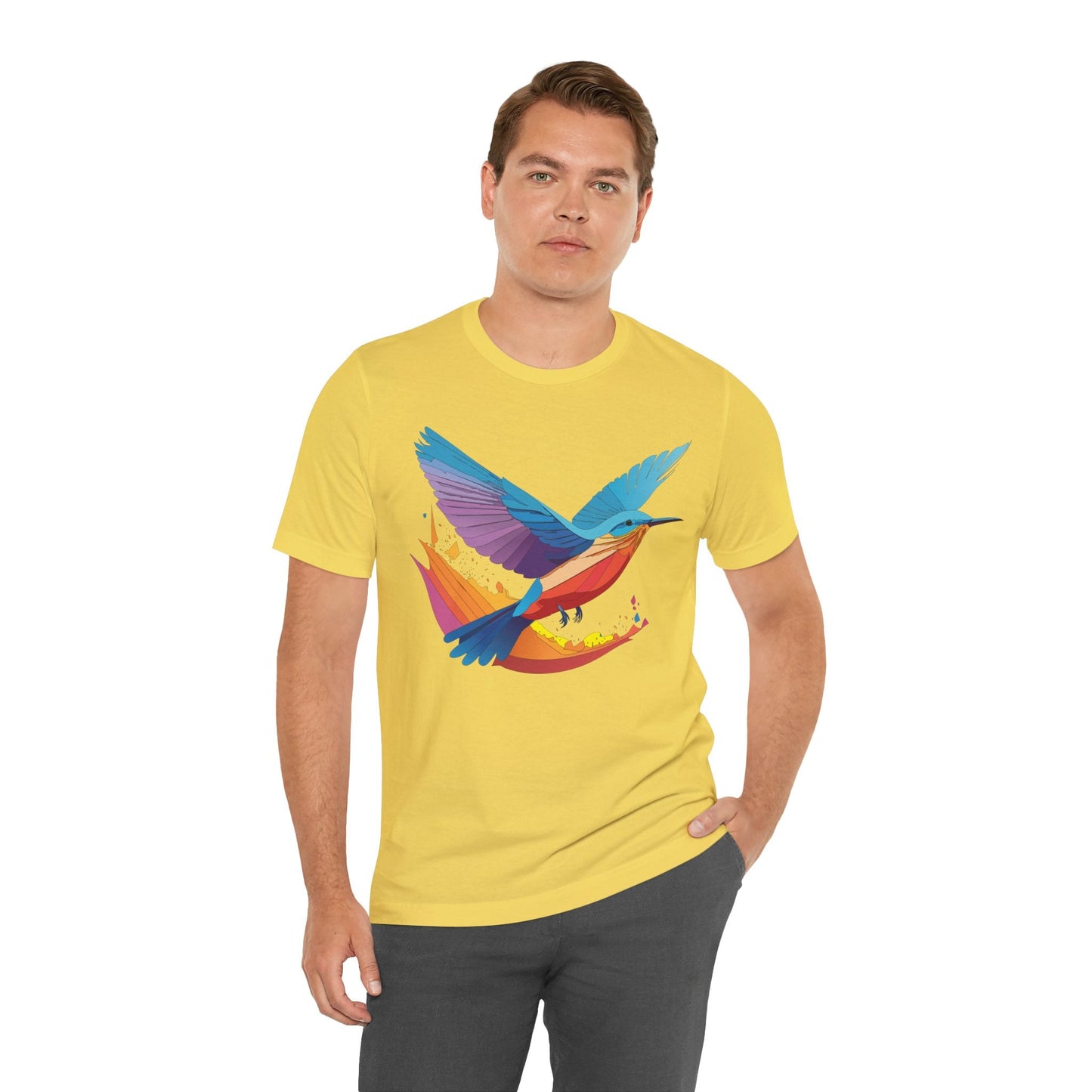 Unisex Animal Shirt Art Design Tee With Wild Animals Print Soft Comfortable Short Sleeve Tee