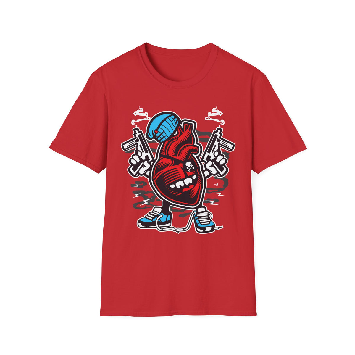 Unisex Cotton T-Shirt with Cartoon Graphic Design