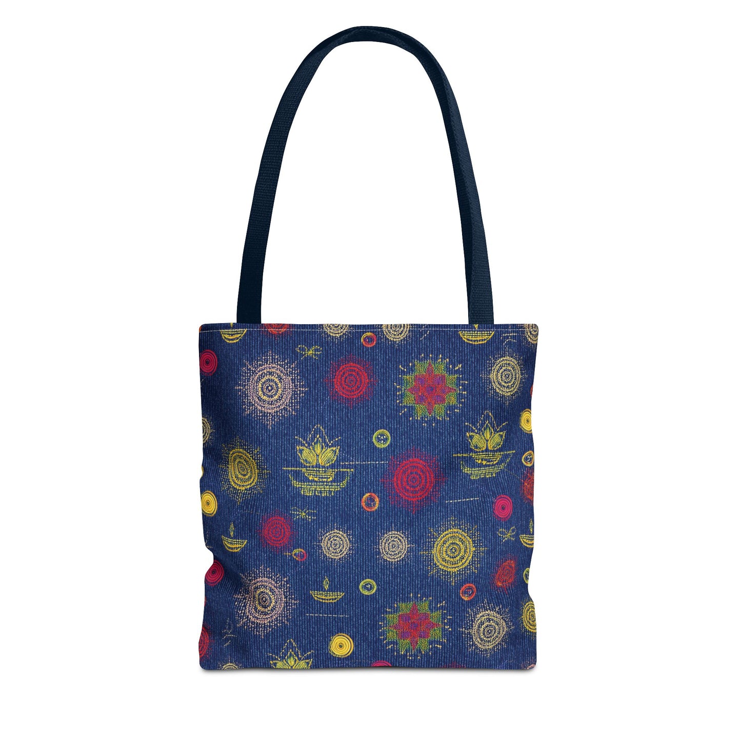 DIWALI DENIM PRINT CANVAS BAG HIGH-QUALITY 100% SPUN POLY 3 SIZES BAG-205-26