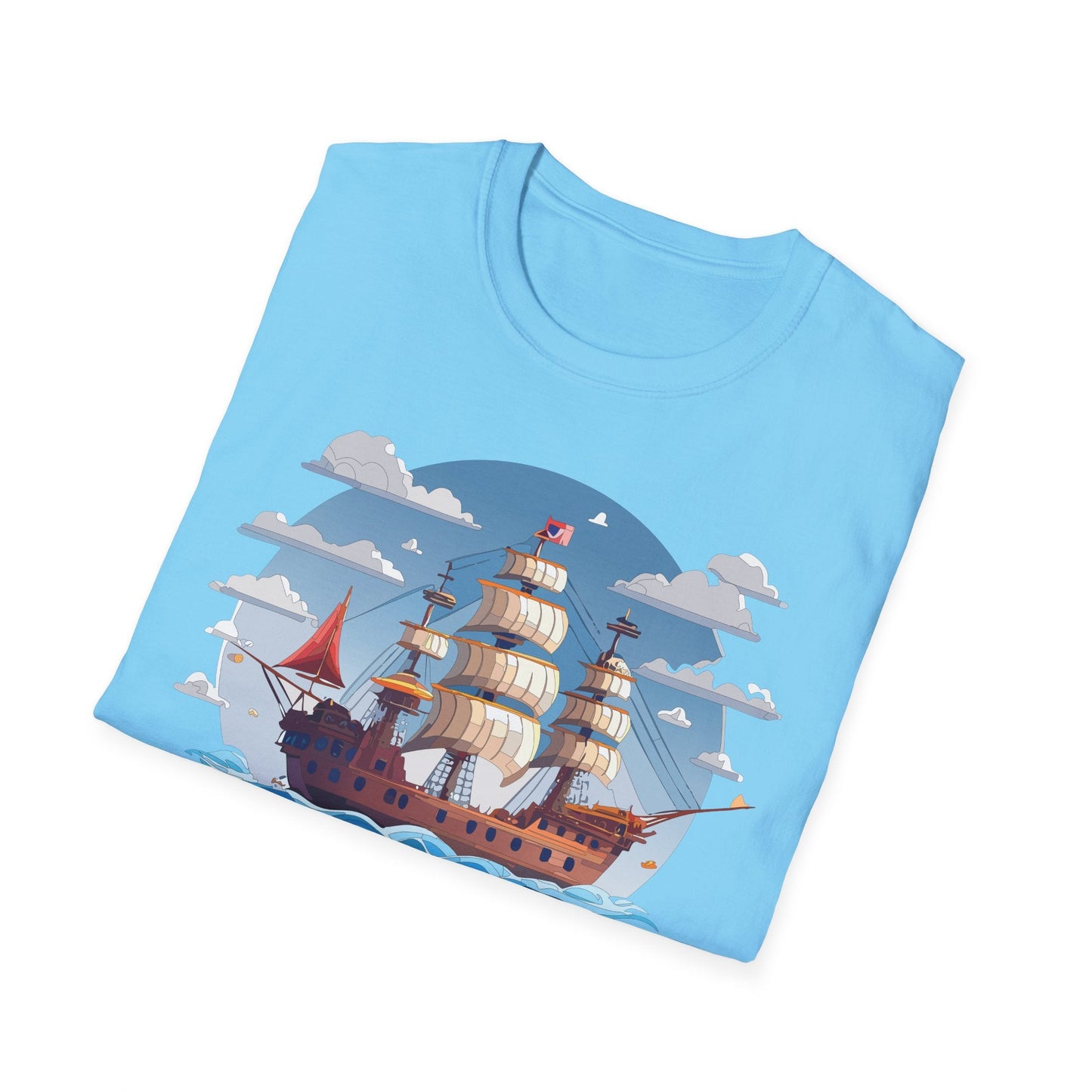Ship T Shirts Frigate T Shirts Vessel Tee Shirt Unisex Softstyle Cotton Tee Gildan 64000