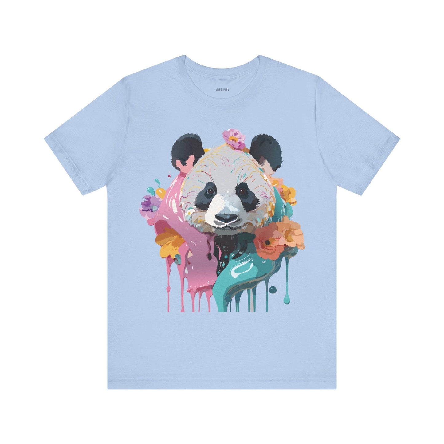 Panda Premium Graphic Tee Unisex Jersey Short Sleeve By Adelpha Vintage Inspired Artwork