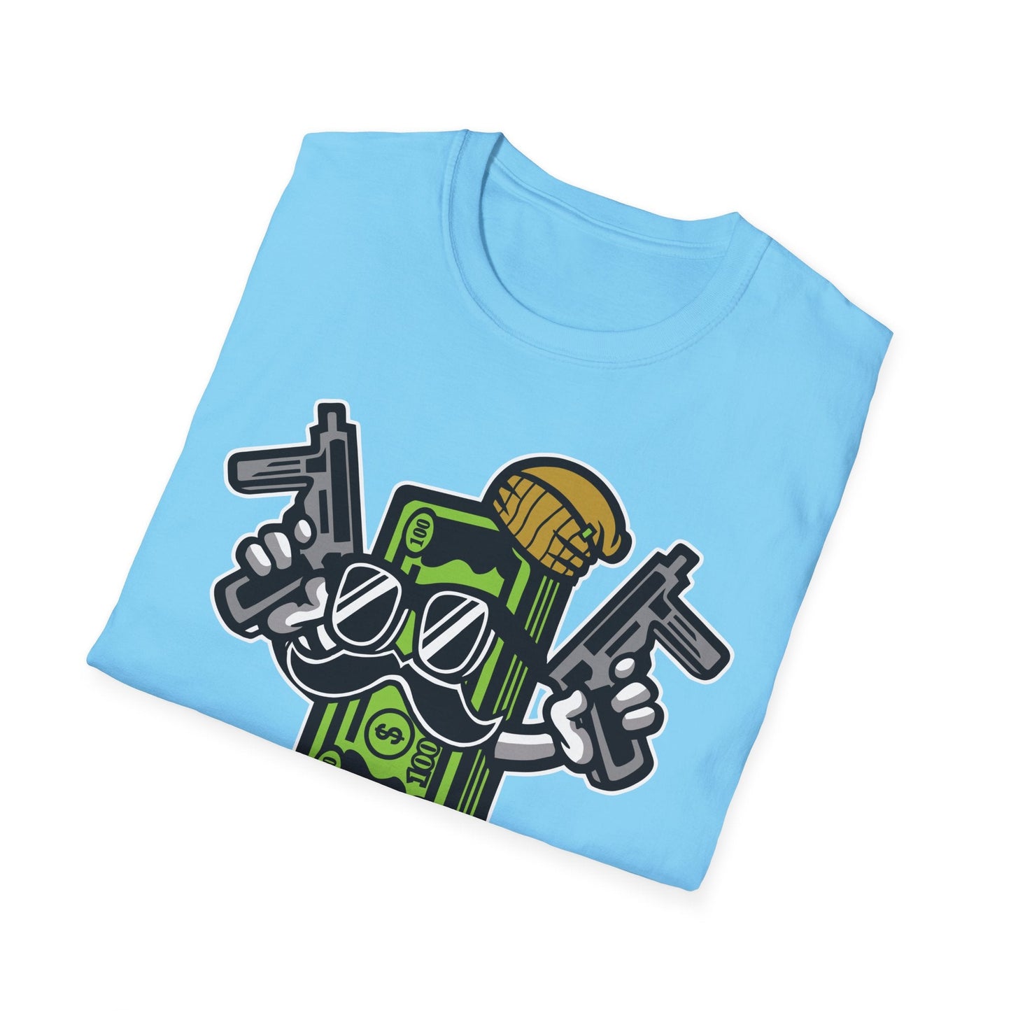 Cartoon T Shirt Animation Tee Funny Graphic Unisex Gildan Softstyle 64000 Cotton