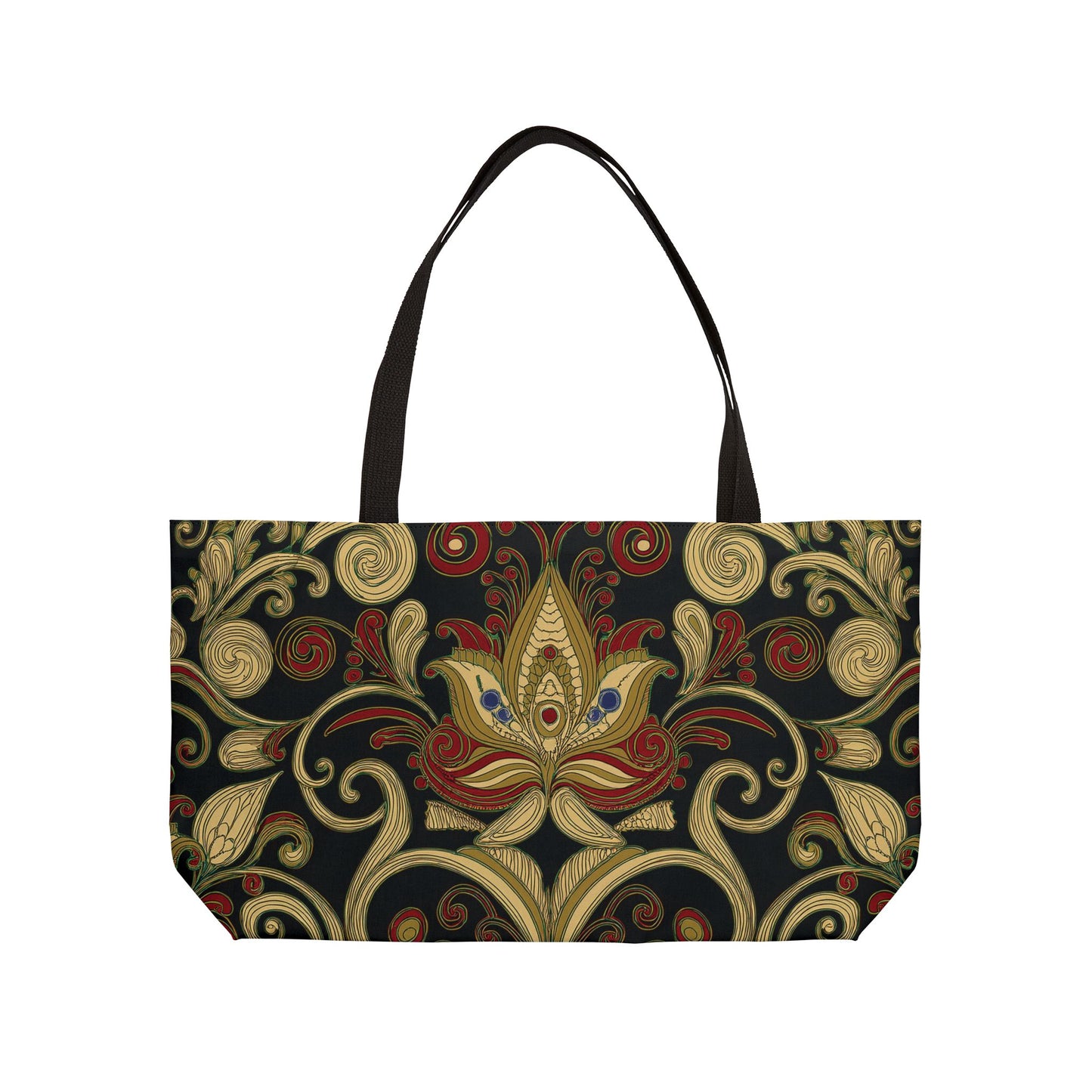 Ornament Print Big Bag High-Quality 100% Spun Poly 24x13 Canvas Art Bag OR-25