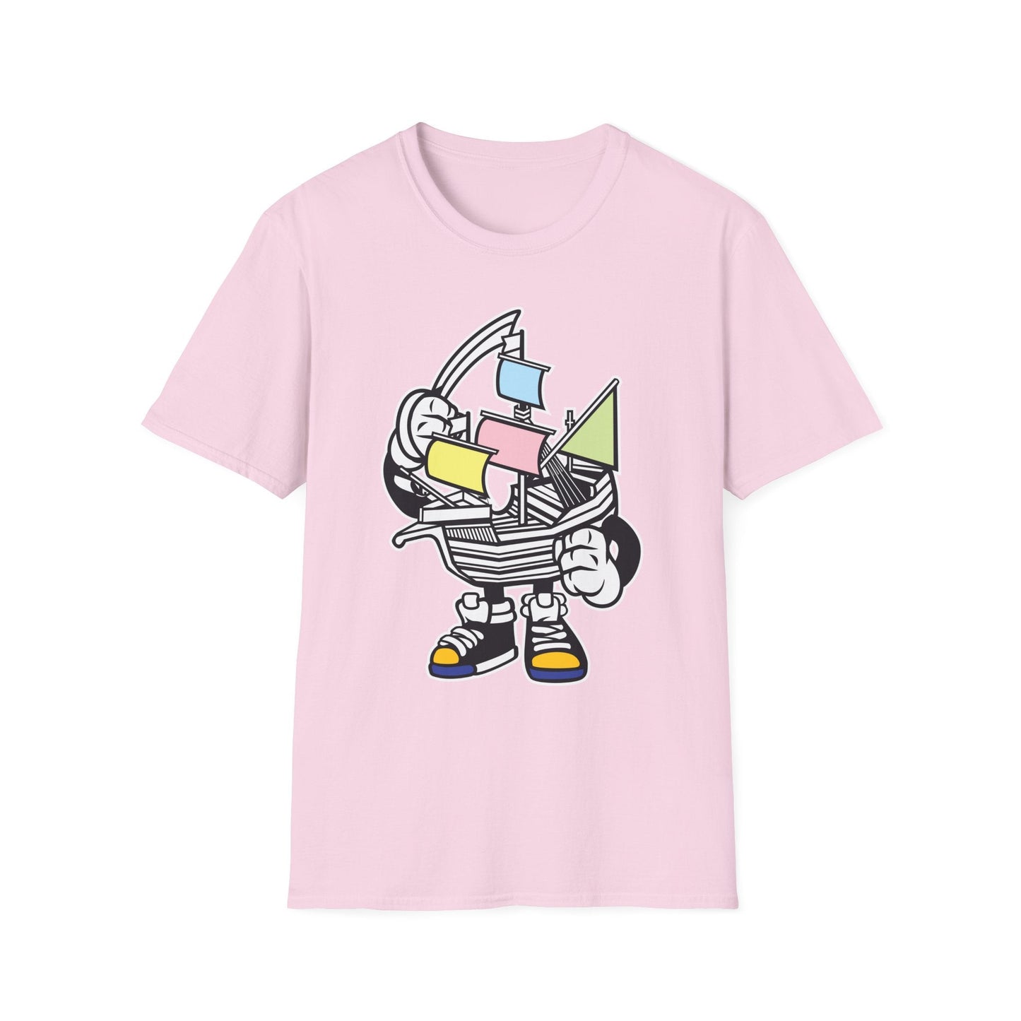 Cartoon T Shirt Animation Tee Funny Unisex Gildan Softstyle 64000 Short Sleeve Cotton
