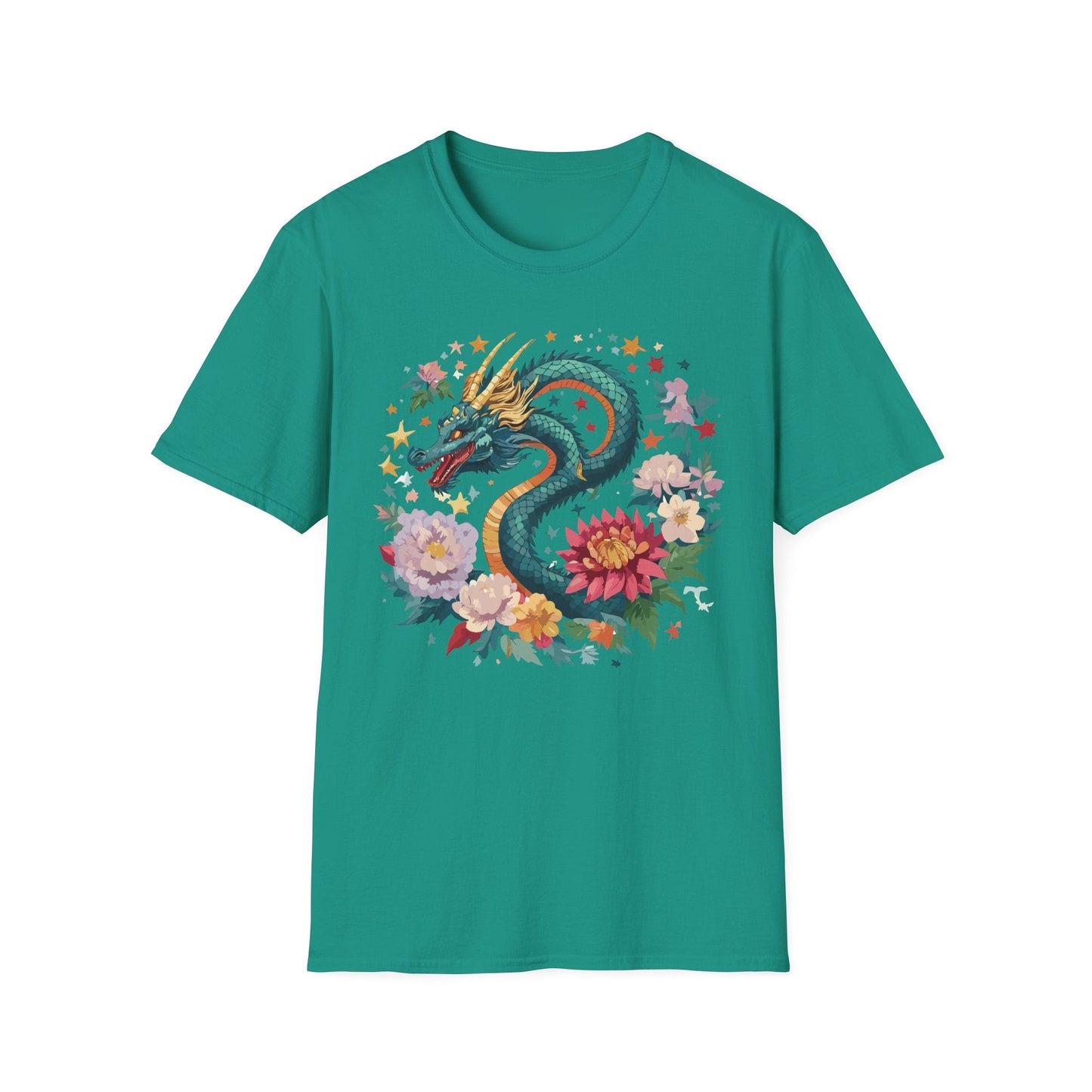 Dragon Graphic Unisex 100 Cotton Tee with Animal Artwork Design 4