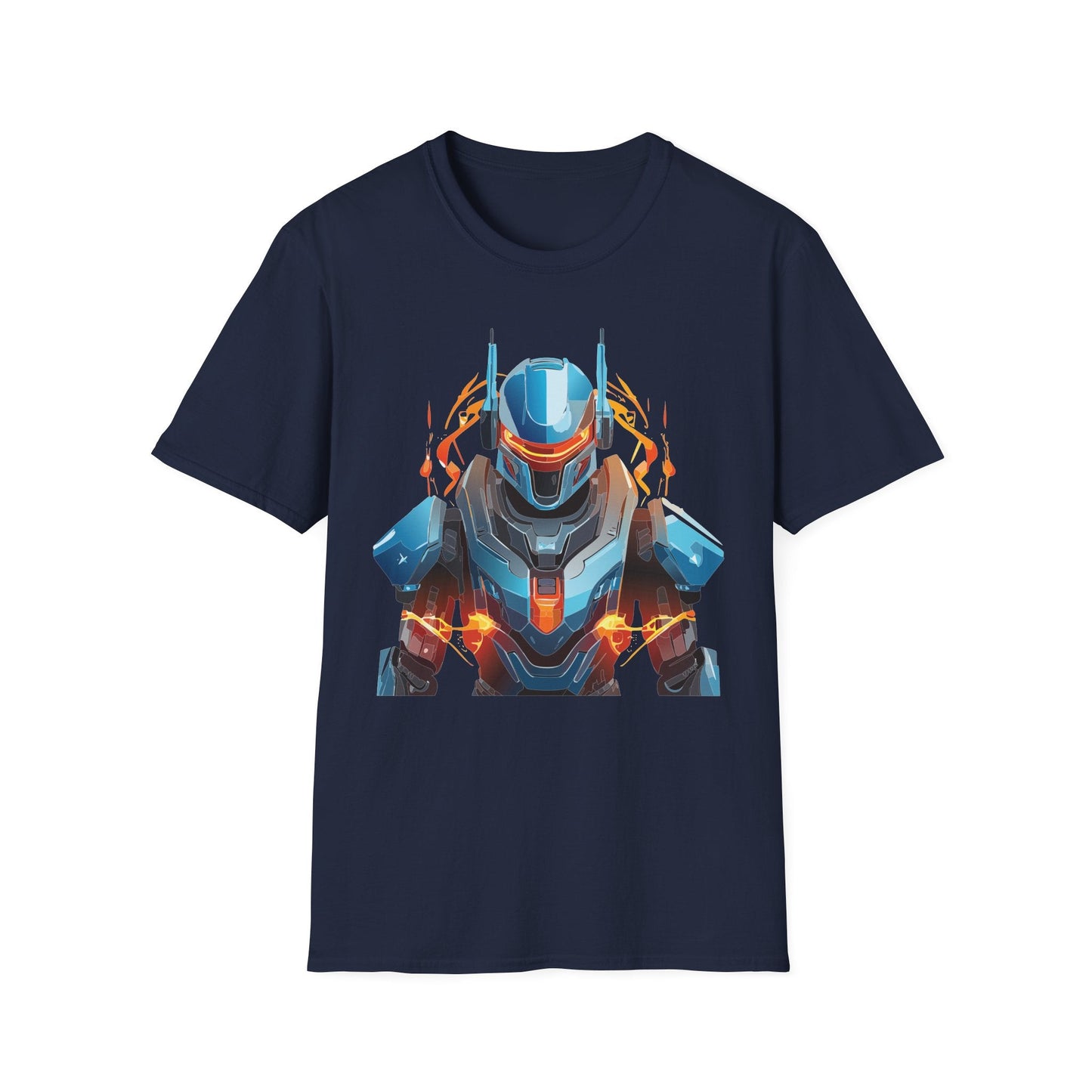 Cyborg Tee Robot Shirt Terminator Design Unisex Gildan Softstyle 64000 100 Percent Ring Spun Cotton