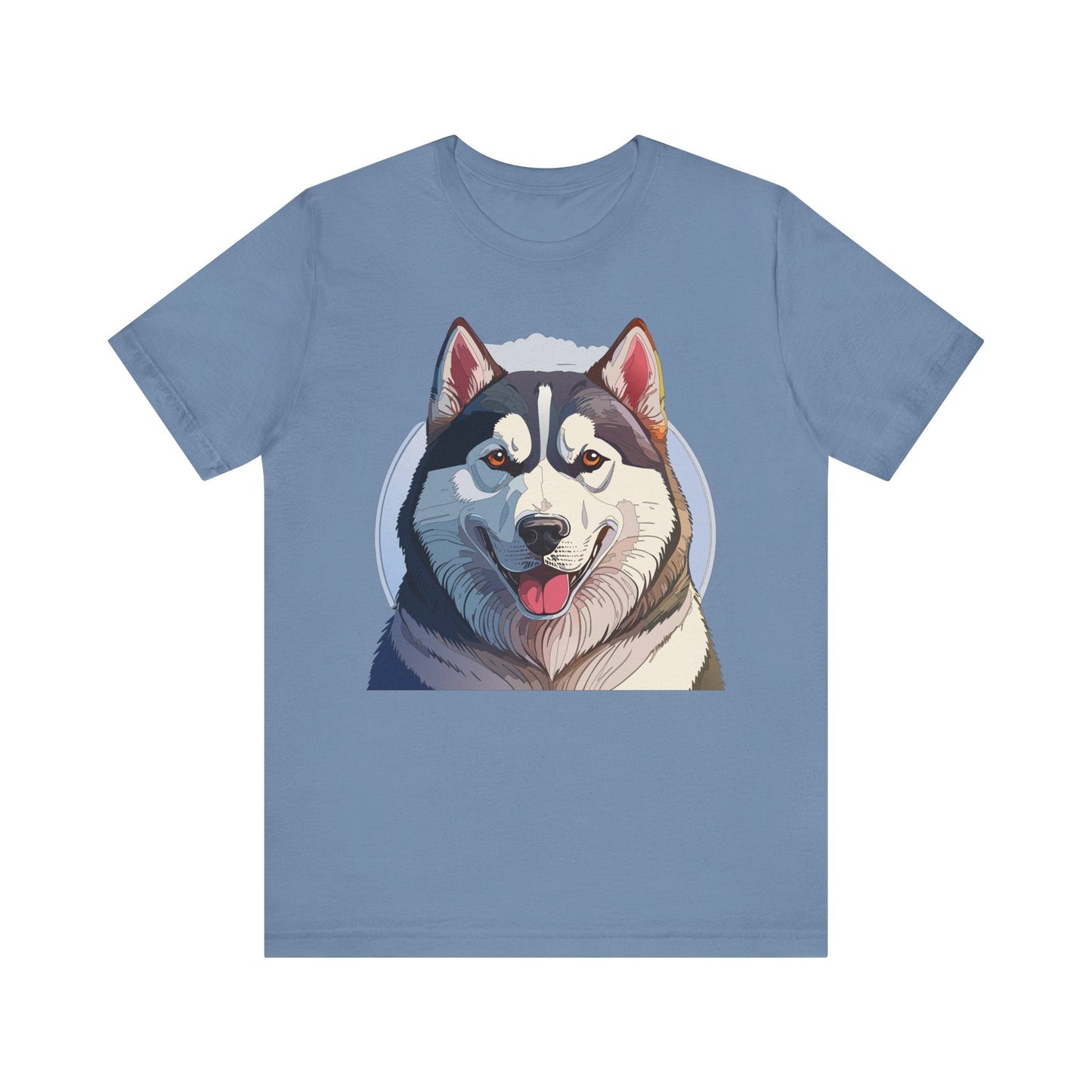 Unisex Animal Shirt Art Design Tee With Wild Animals Graphic Print Short Sleeve Style
