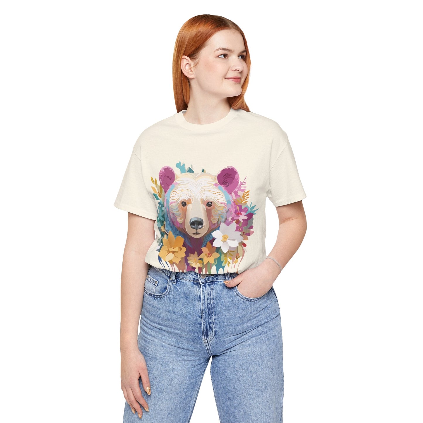 Adelpha Bear Graphic Tee Unisex Short Sleeve Shirt Art Design