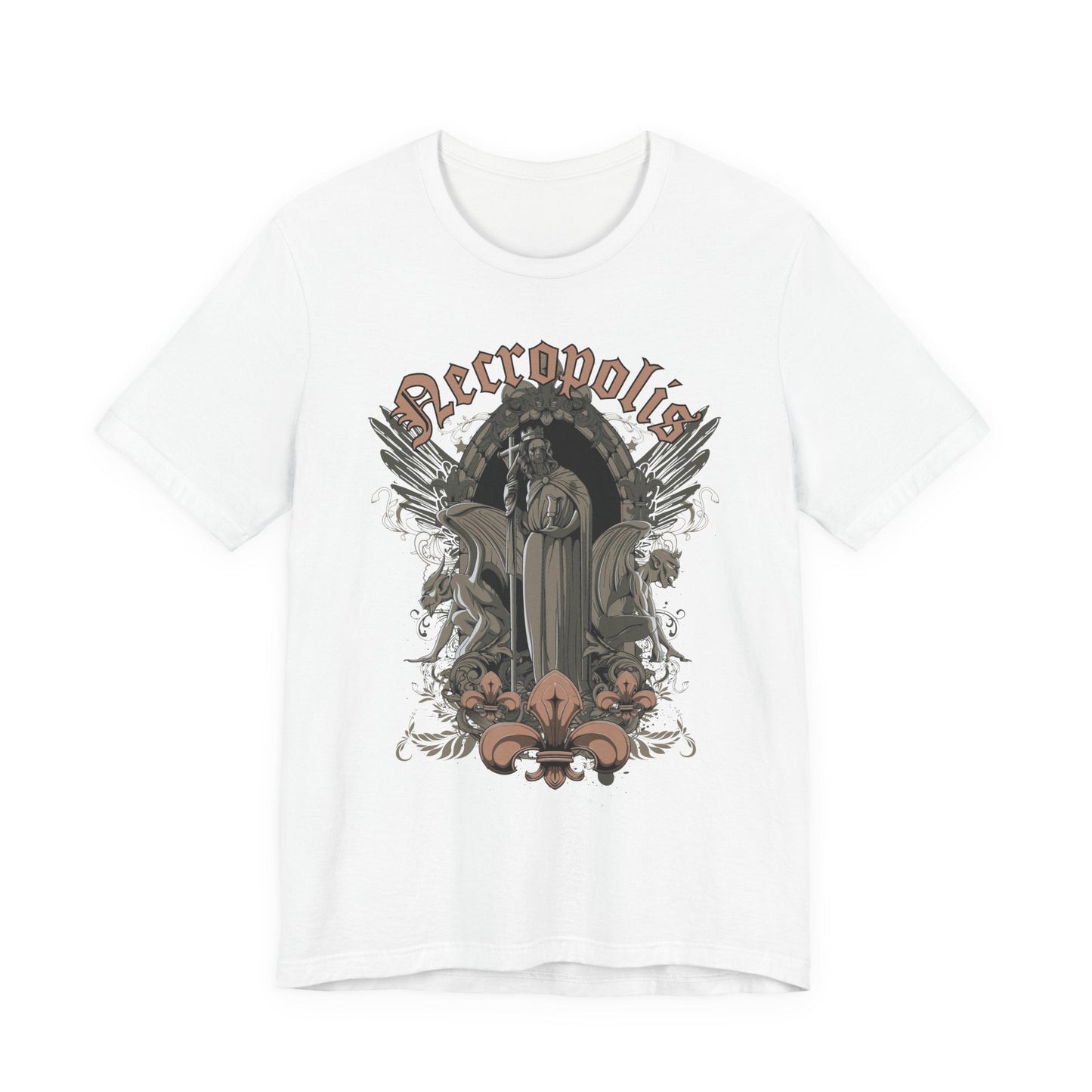 Gothic Skull Graphic Unisex Cotton T-Shirt r7