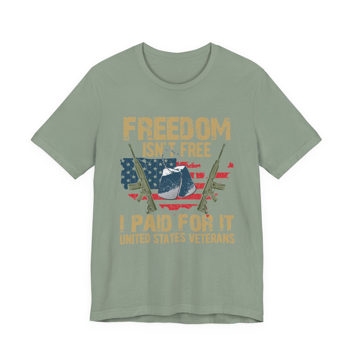 Army Veteran Patriotic Graphic Design Unisex Cotton T-Shirt v19