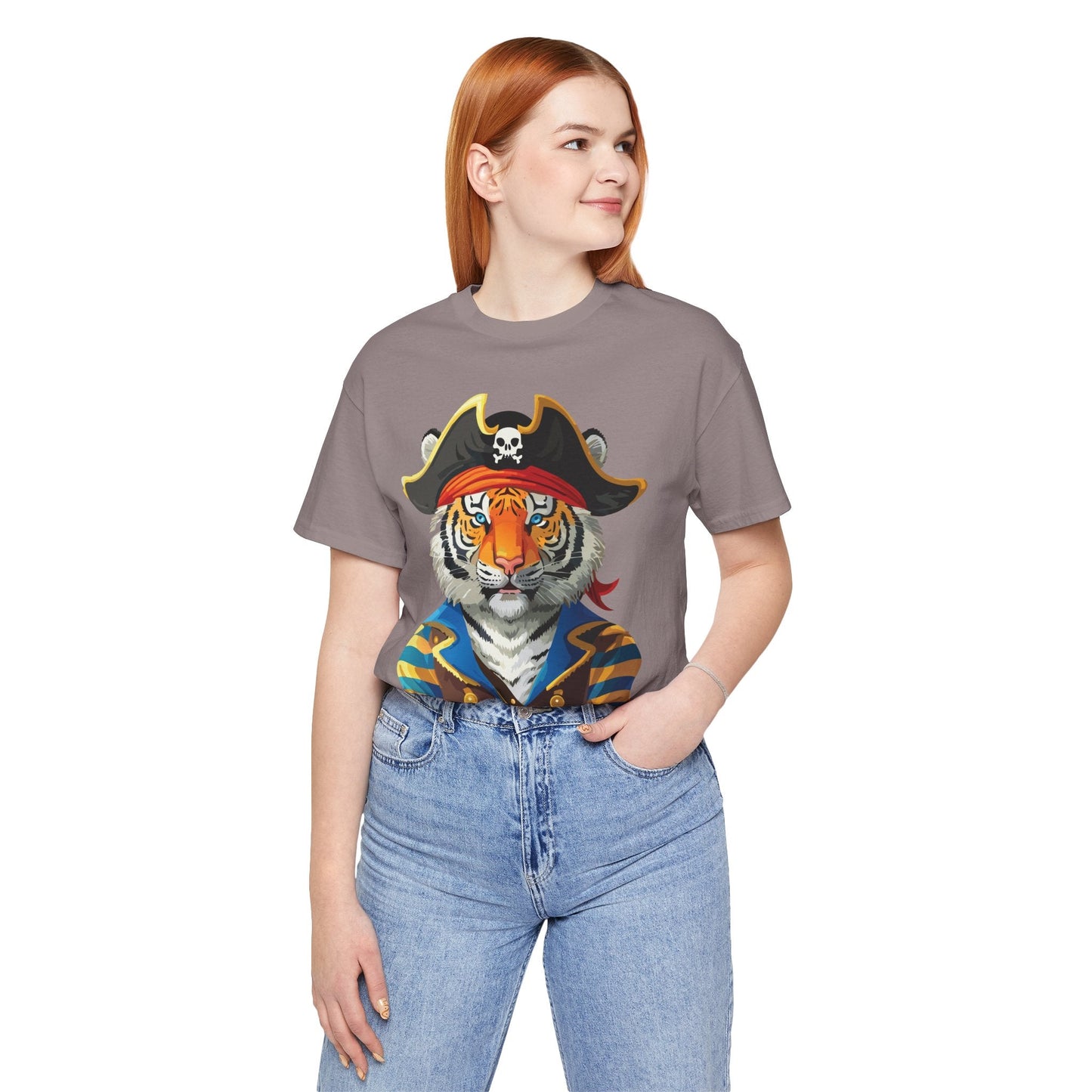 Unisex Animal Tee Shirt Art Design With Wild Animals Gildan Softstyle Cotton T Shirt
