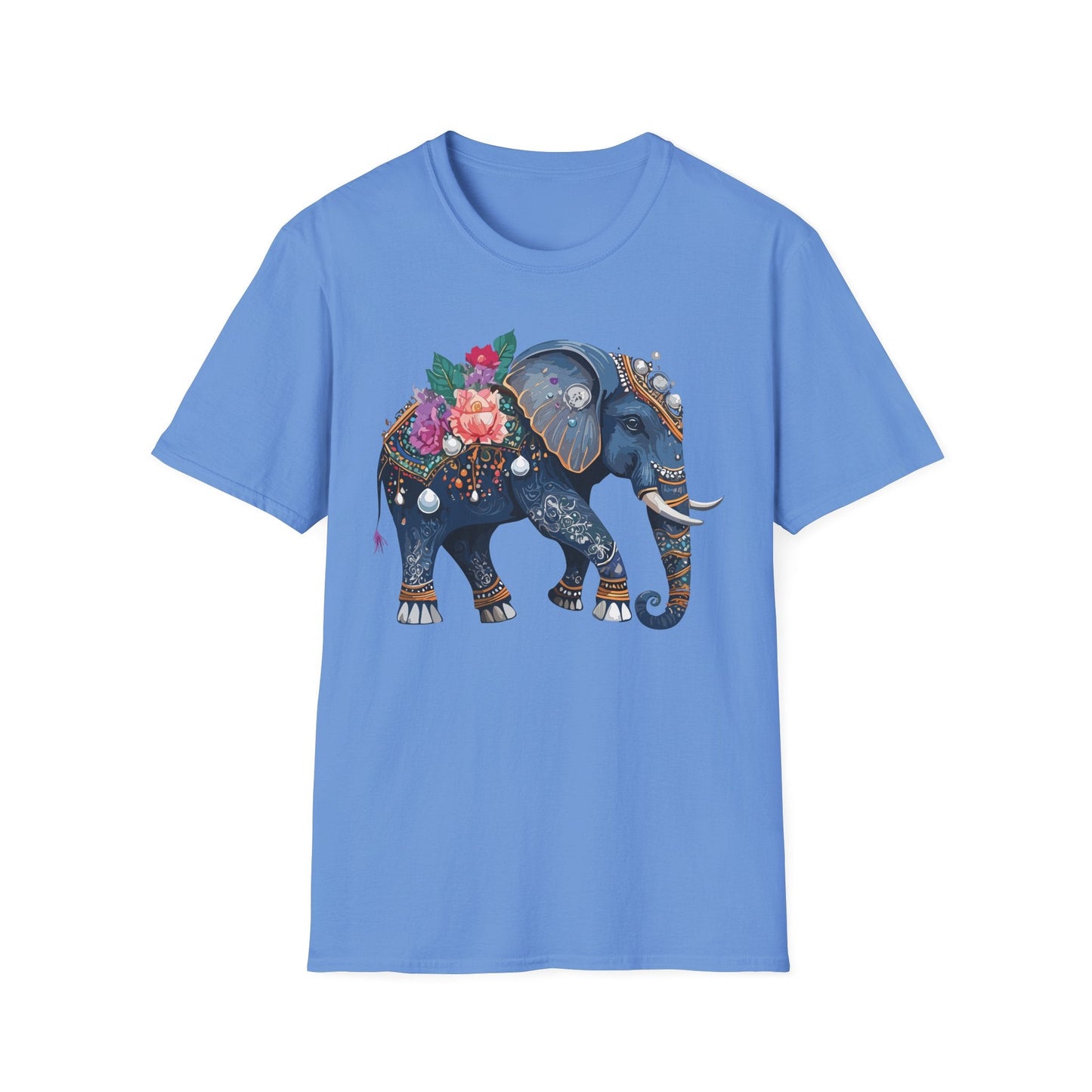 Elephant T Shirt Unisex Softstyle Tee Gildan 64000 100 Percent Cotton Comfort Everyday