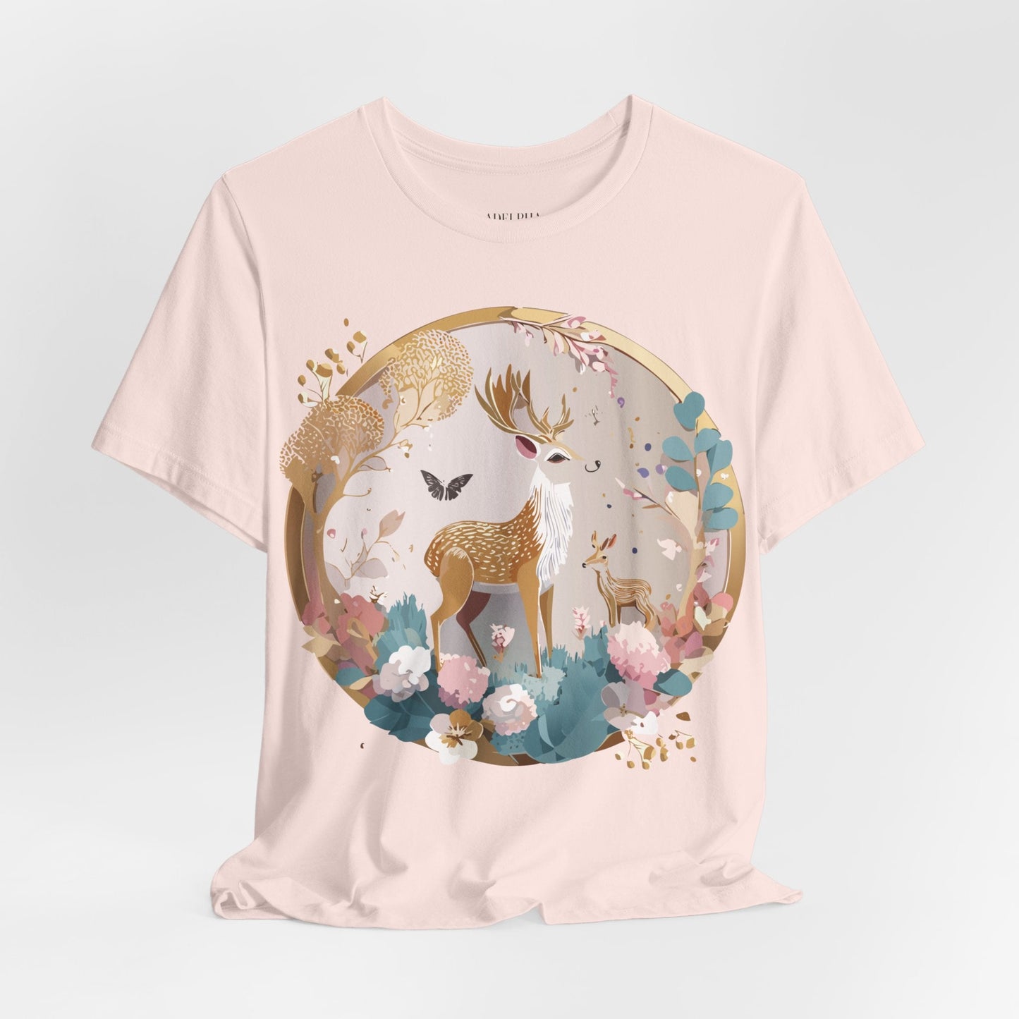 Medallion Graphic Unisex 100 Cotton Vintage Animal Medal Artwork Tee 13