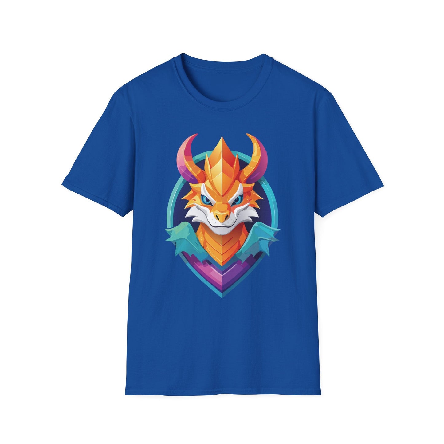 Dragon Graphic Unisex Cotton Softstyle Art Design Tee With Animals 4