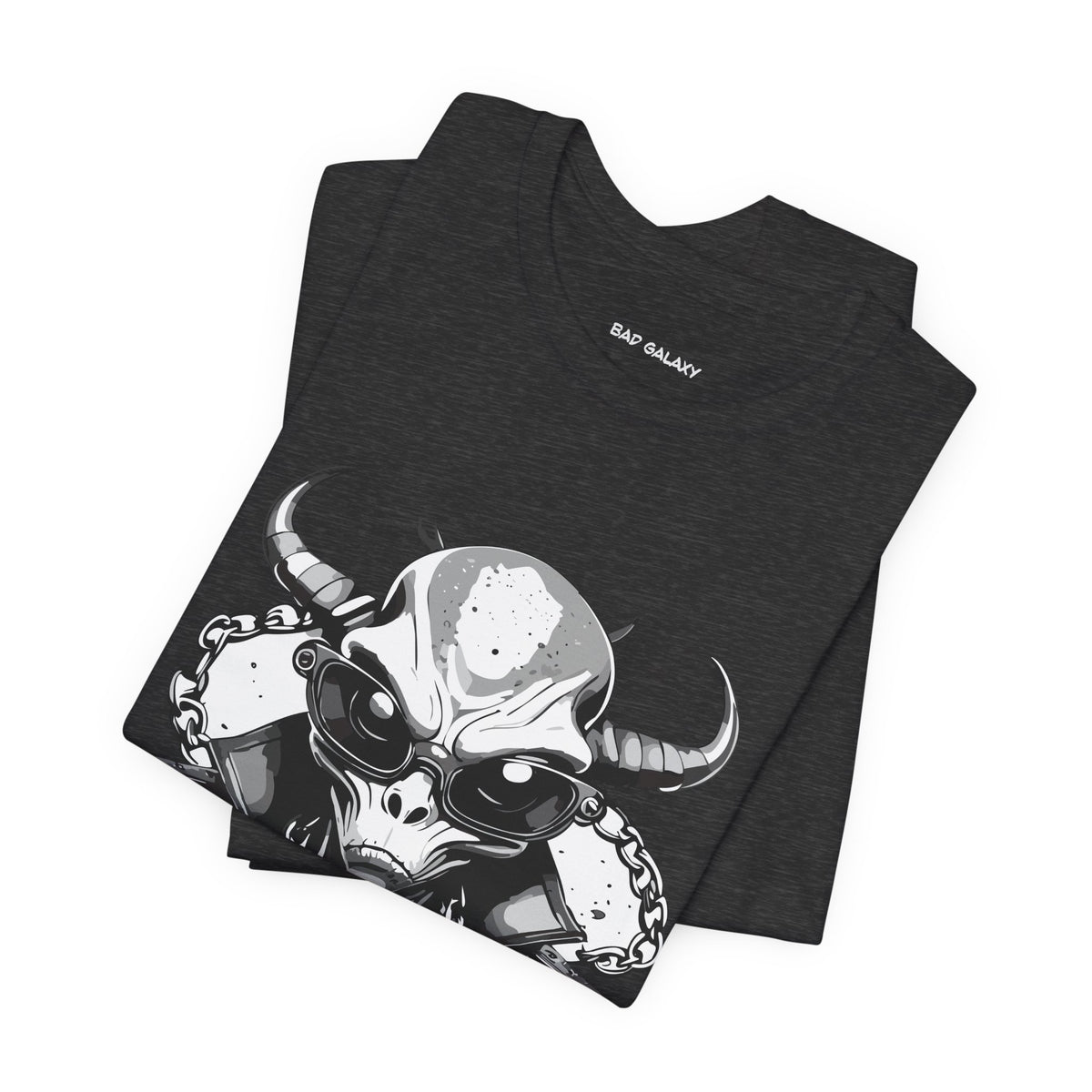 Alien Graphic Unisex Cotton Bella+Canvas Tee with Art Design b72