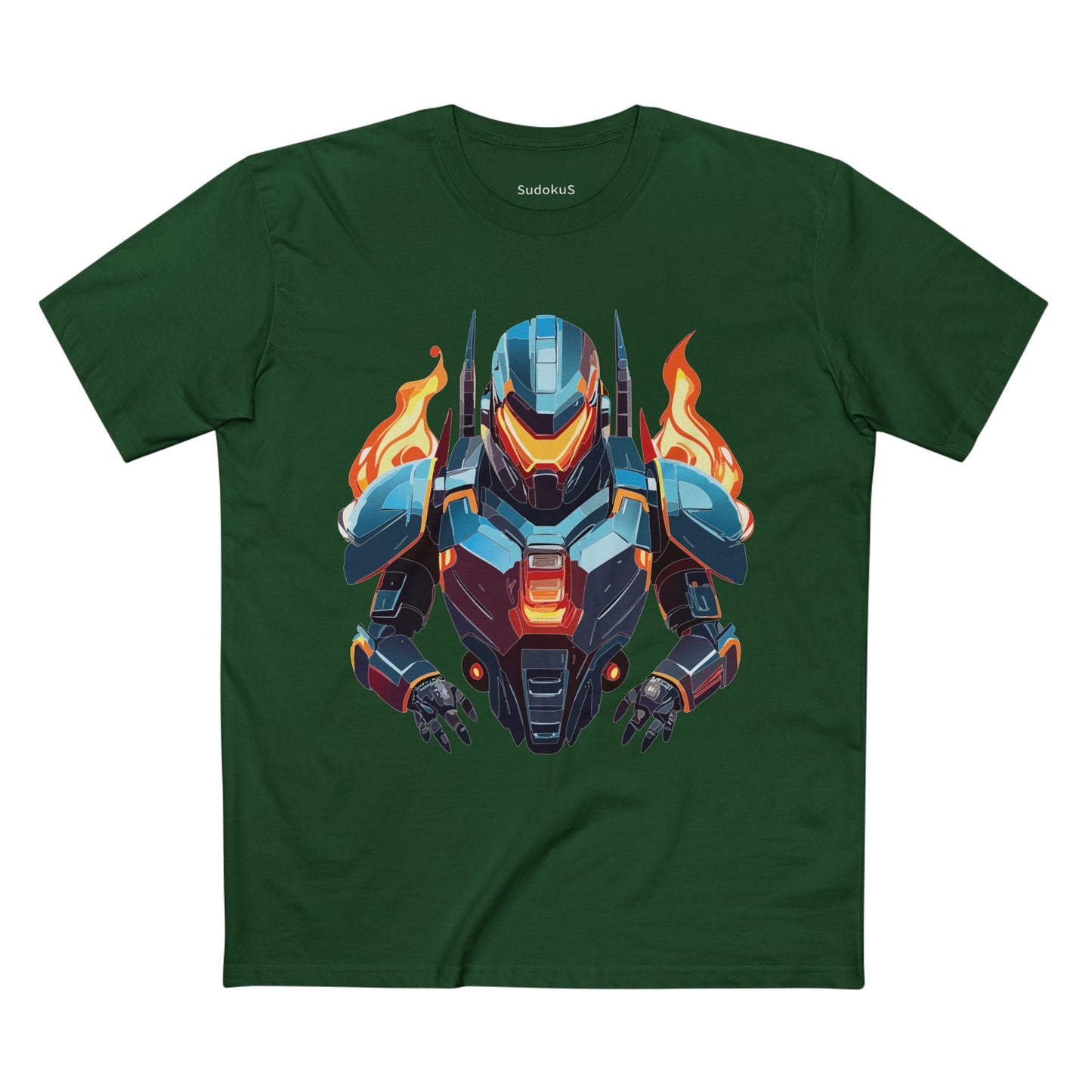 Cyborg Robot Graphic Unisex 100 Cotton Staple Tee 20
